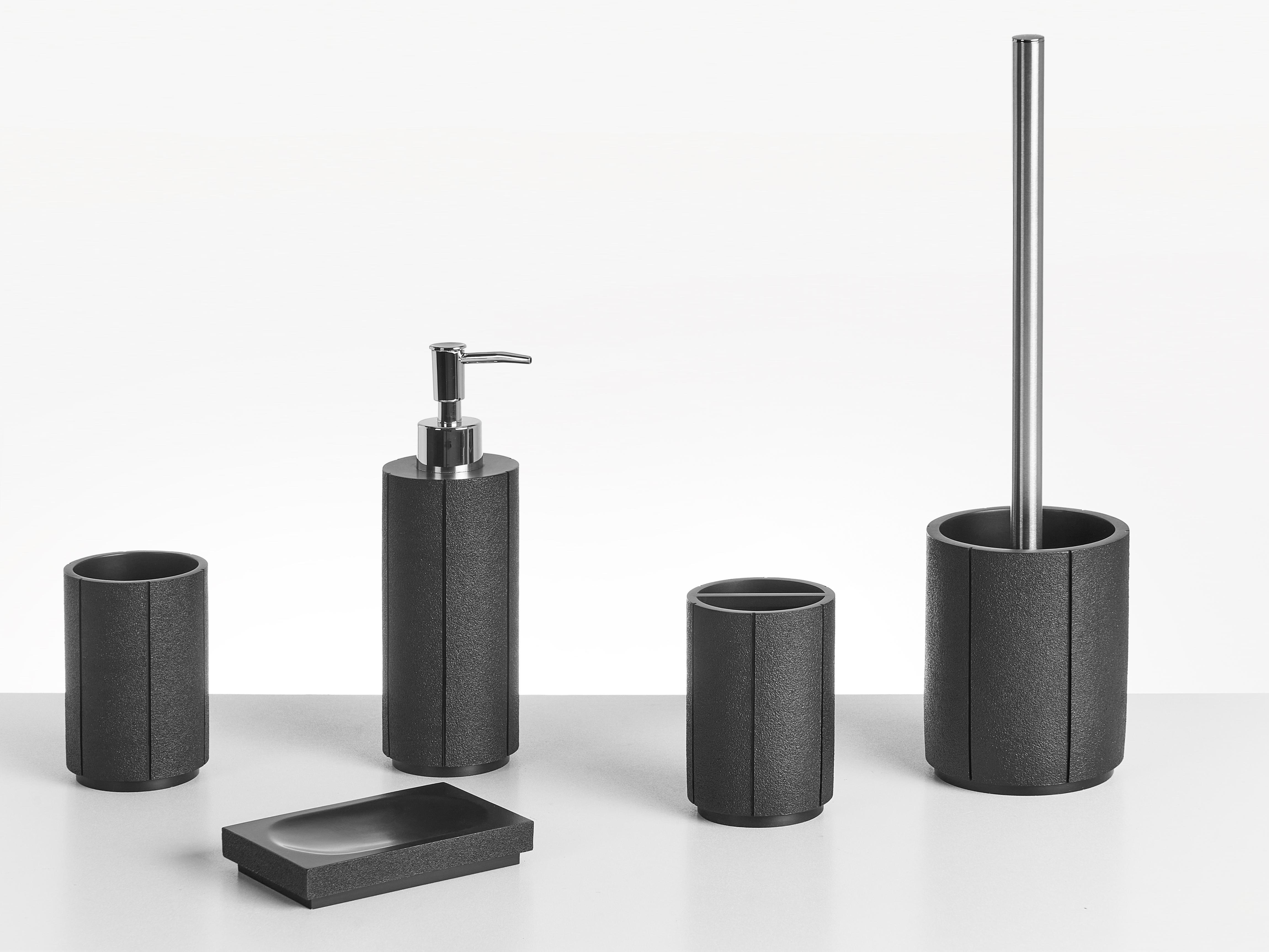 5-Piece Bathroom Accessories Set HUALLAGA Black
