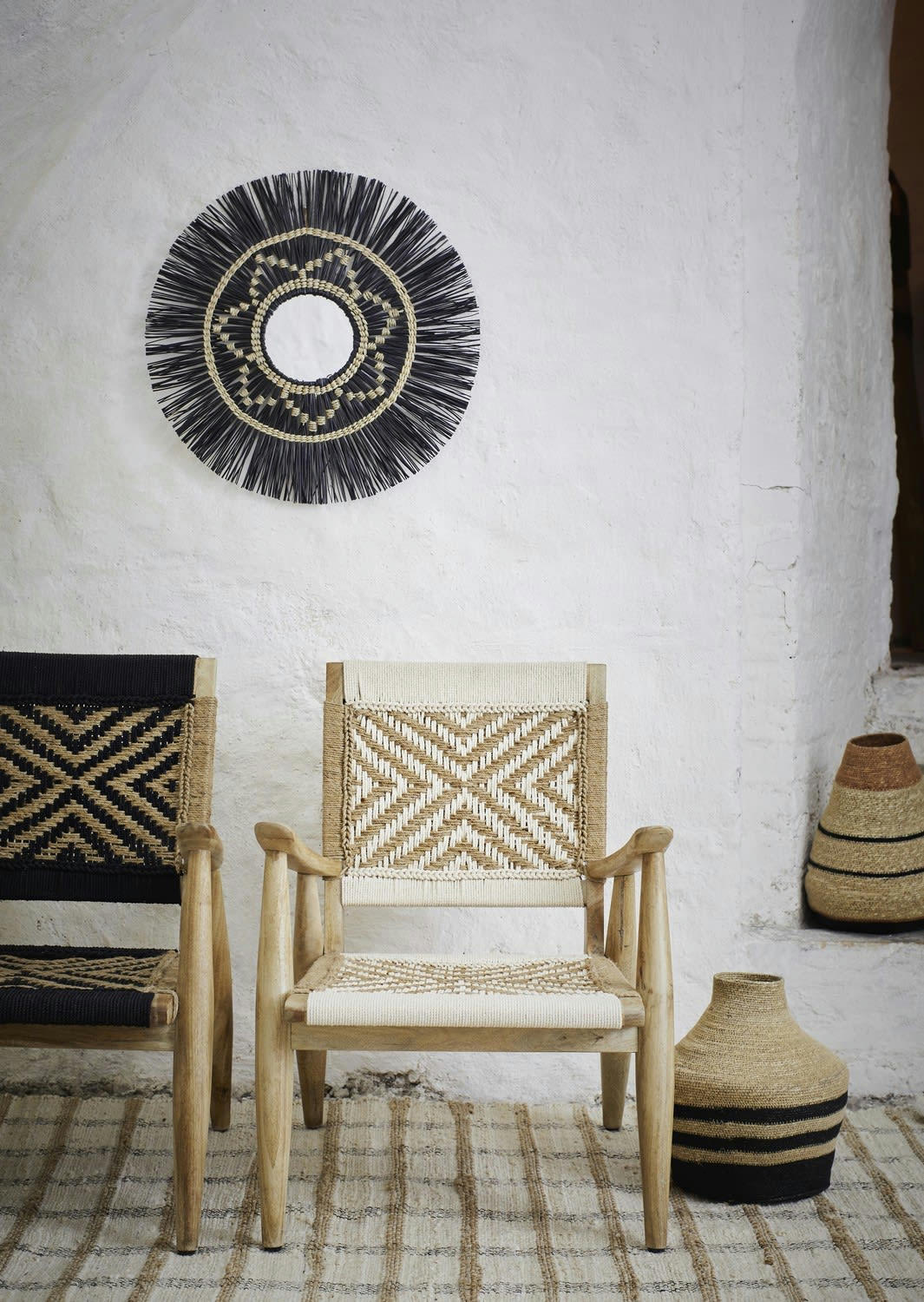 - Tapis Jute beige 70X200