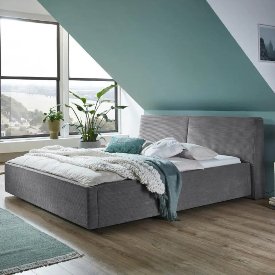 Kofferbed Mitoma - 160 x 200 cm - Grijskleurig design