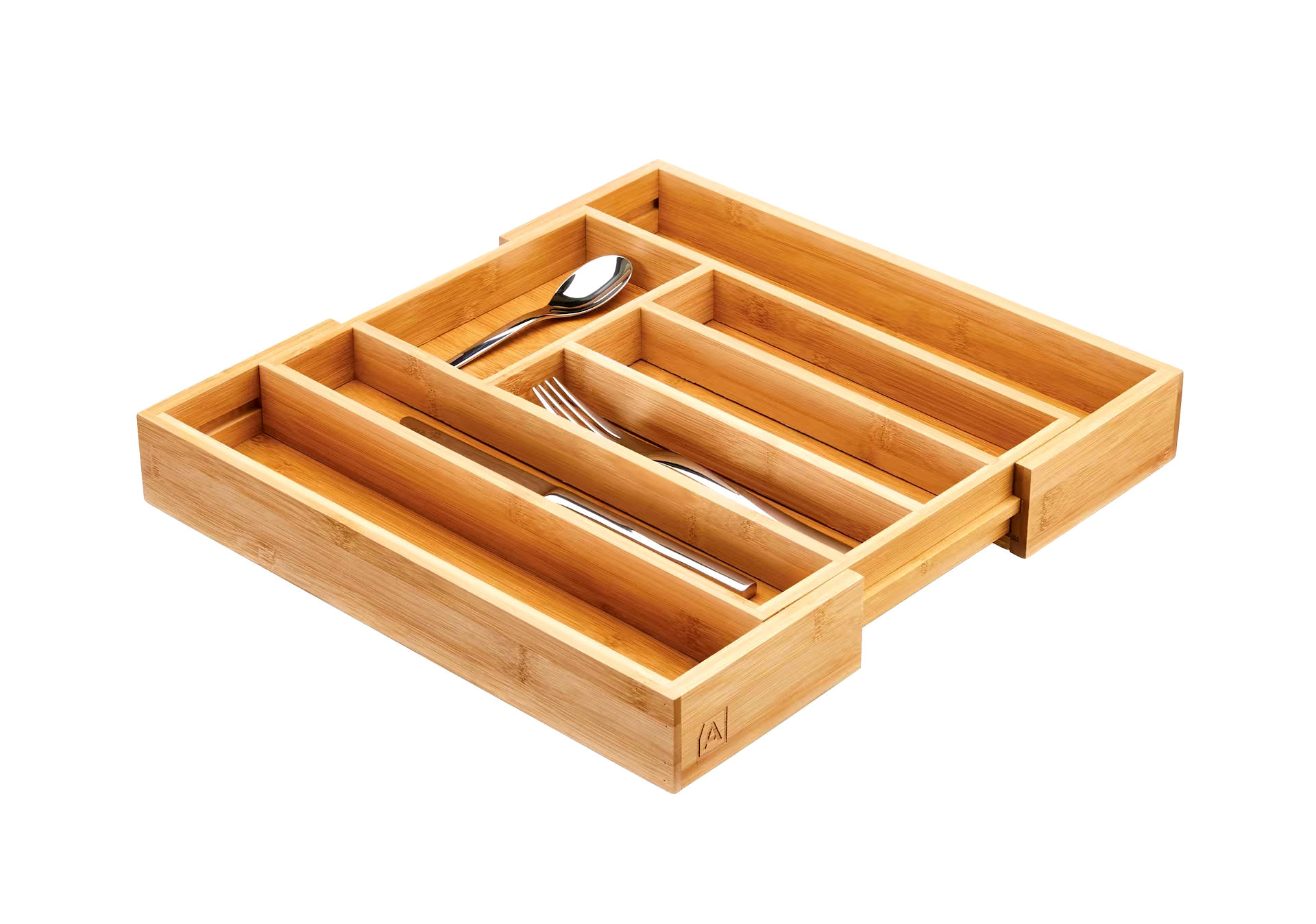 Type A Bamboo Expandable Cutlery/Kitchen Utensil Drawer Organizer Tray/Holder