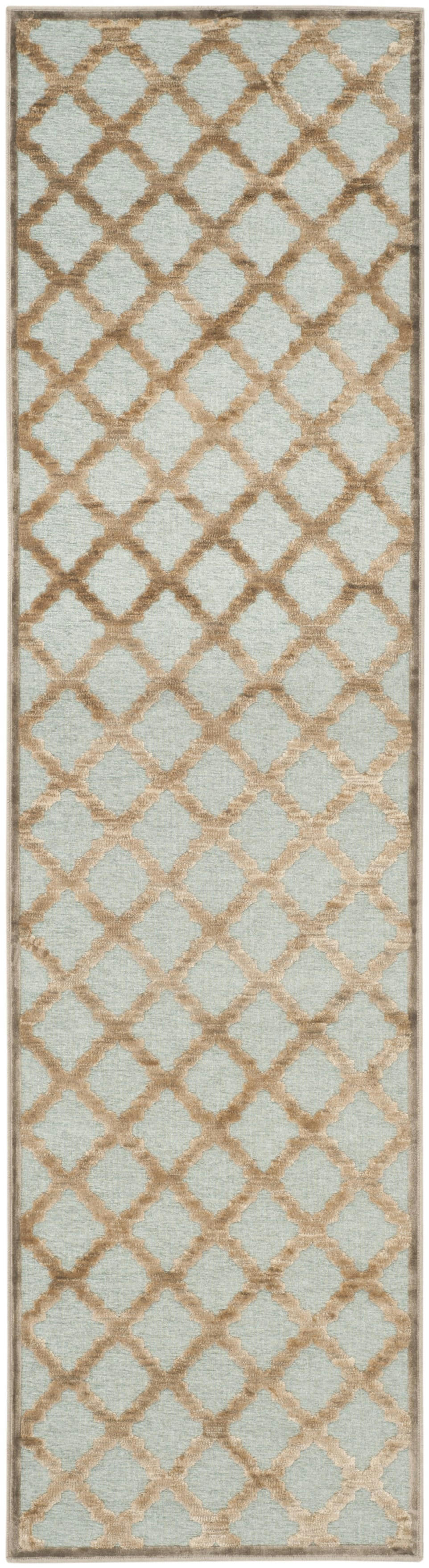 PARADISE - Tapis de salon interieur en mousse & aqua, 66 x 244 cm