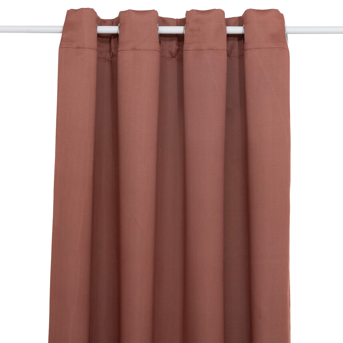 Conjunto de 2 cortinas opacas terracota 135x240cm