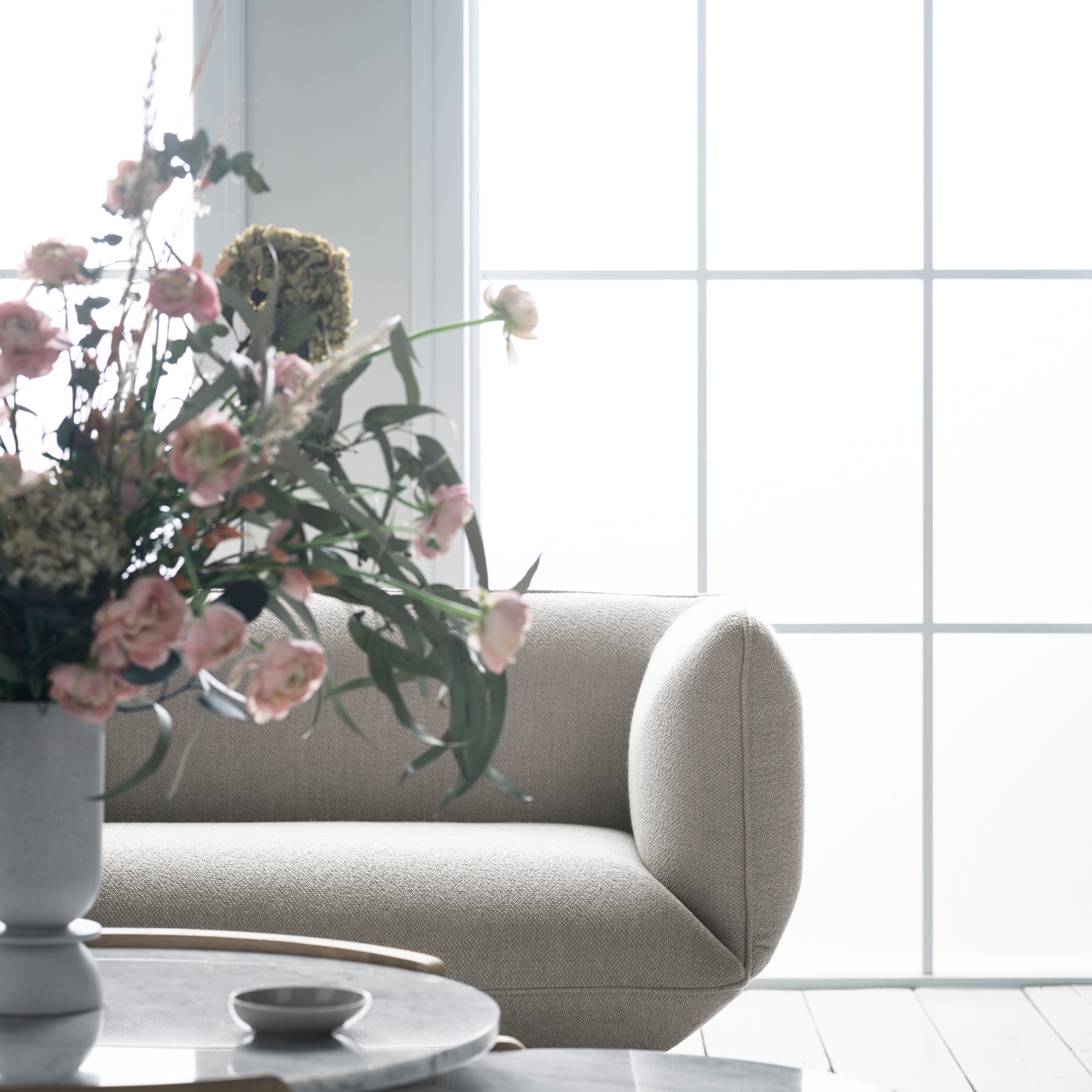 Bolia Mix Salontafel Medium - Wit / Marmer - Witgepigmenteerd Geolied