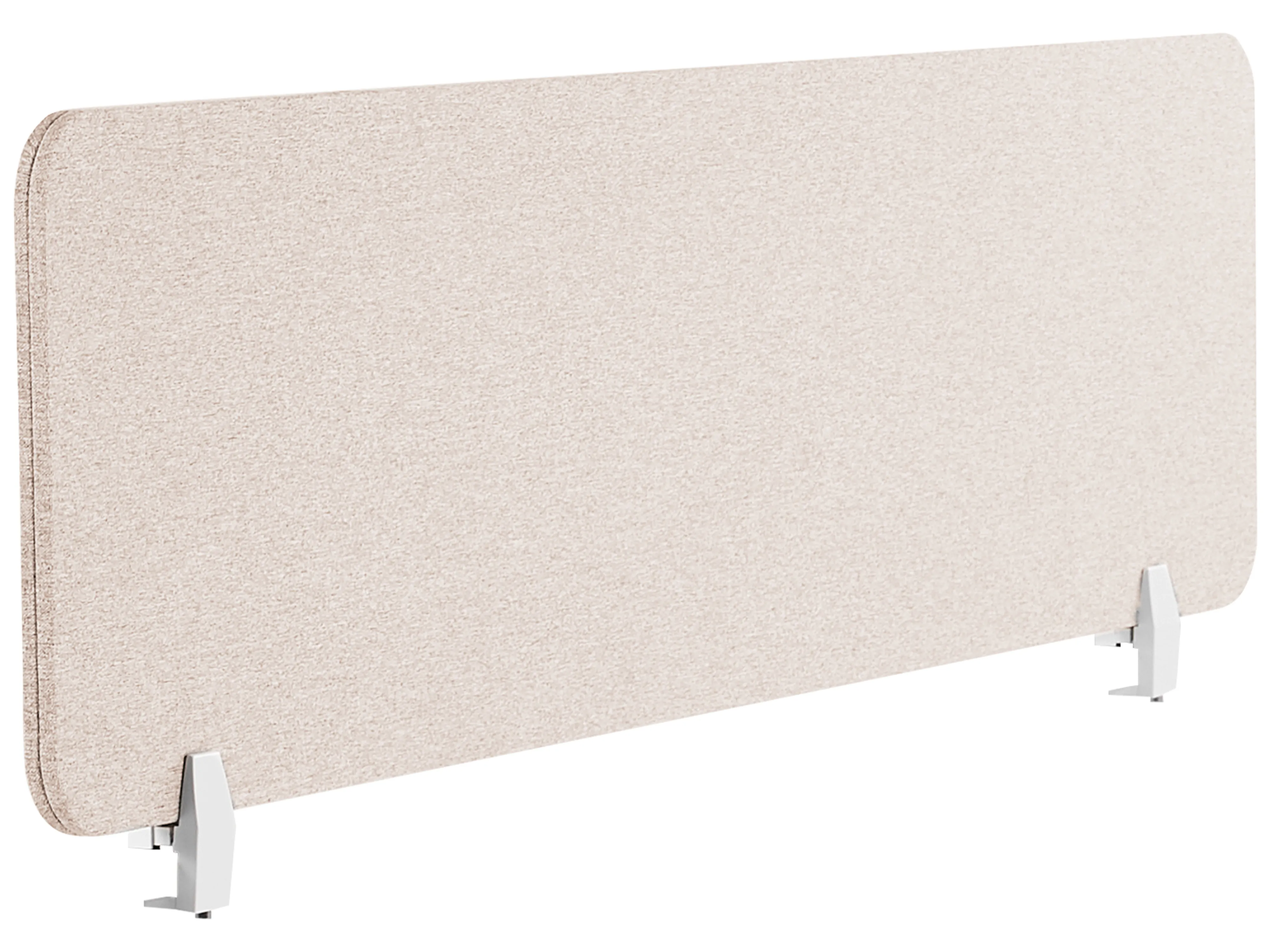 Desk Screen WALLY 160 x 40 cm Beige