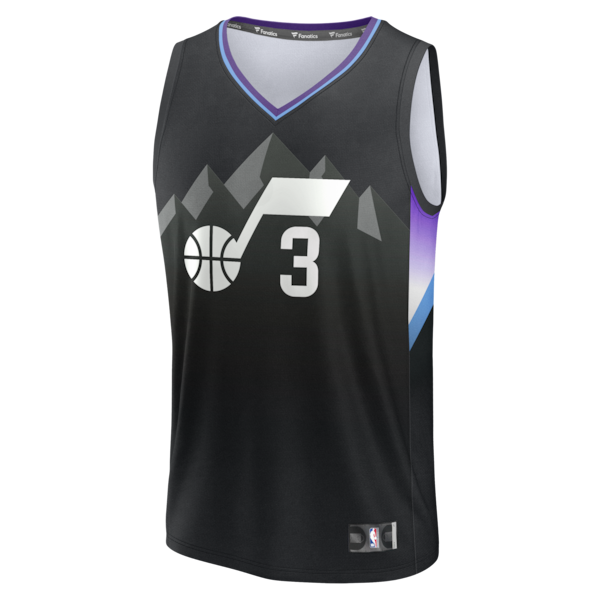 Keyonte George Utah Jazz  Fast Break Replica Player Jersey - Statement Edition - Black