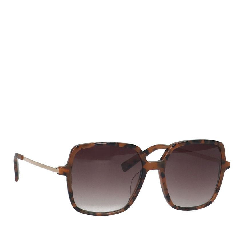 Manfield Bruine zonnebril met print