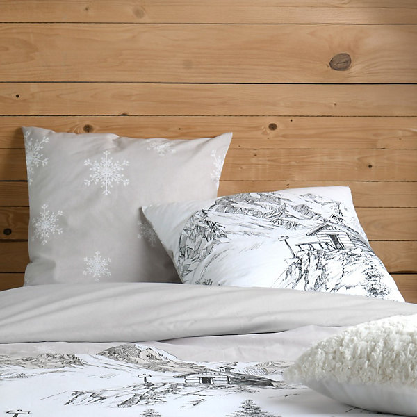 Housse de couette 240x220 REFUGE   2 taies coton 57 fils