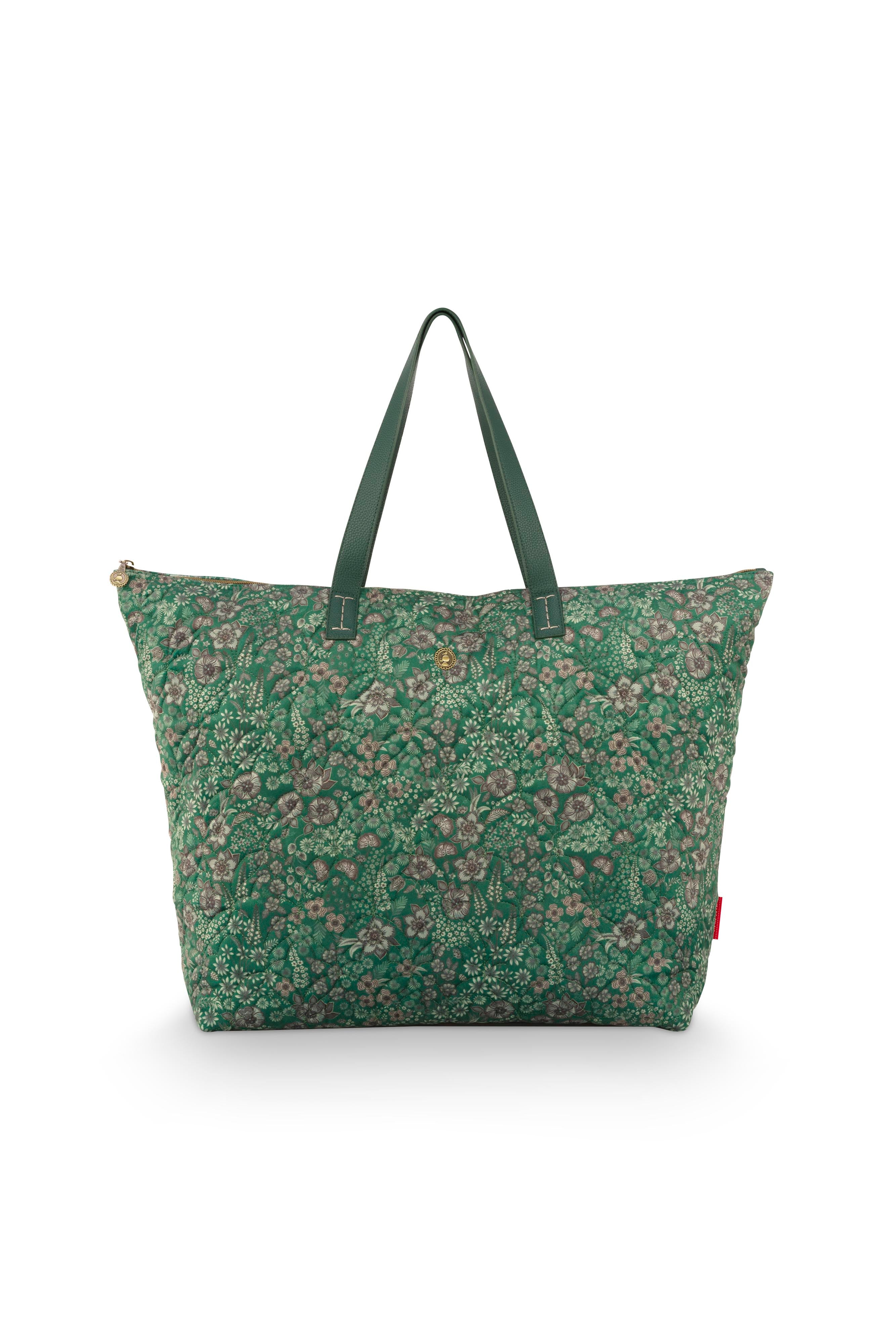 Pip Studio - Tilda Tote Bag Dames - Daisy Dreams - Groen - 66x20x44cm