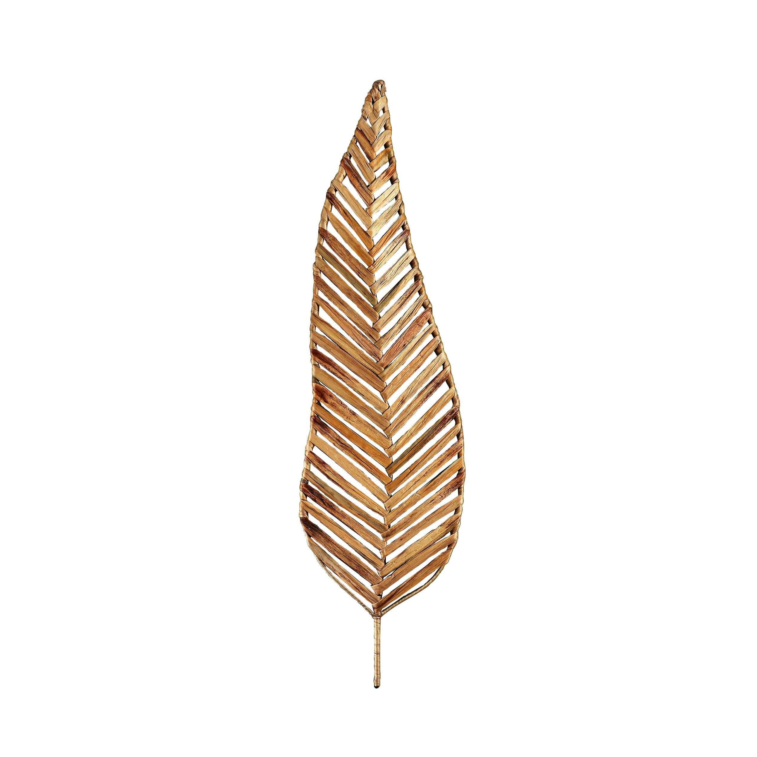 PALMETTE - Plaque décorative en fibres naturelles beige