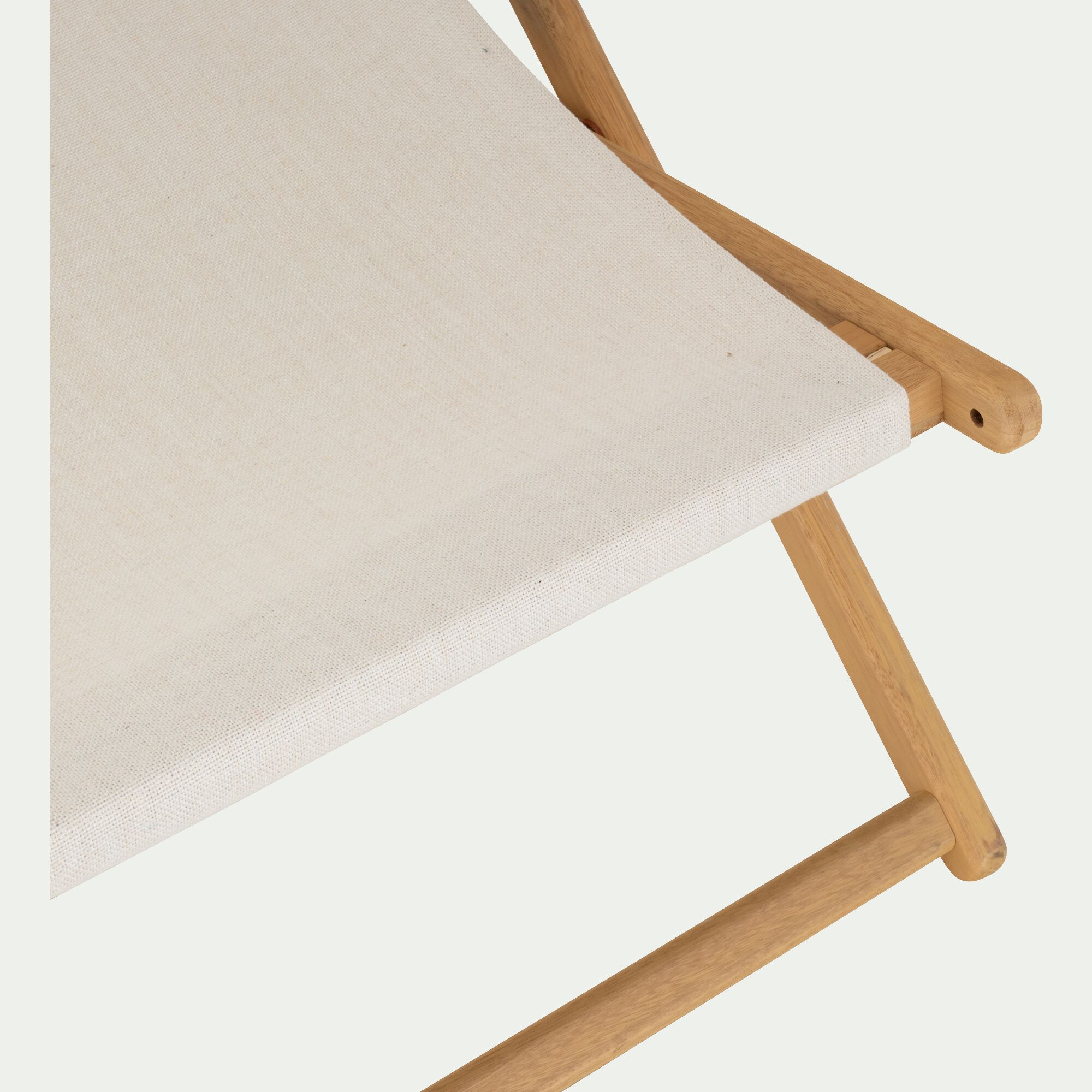 LOUA - Toile de chilienne en tissu hydrofuge 42x161cm - blanc