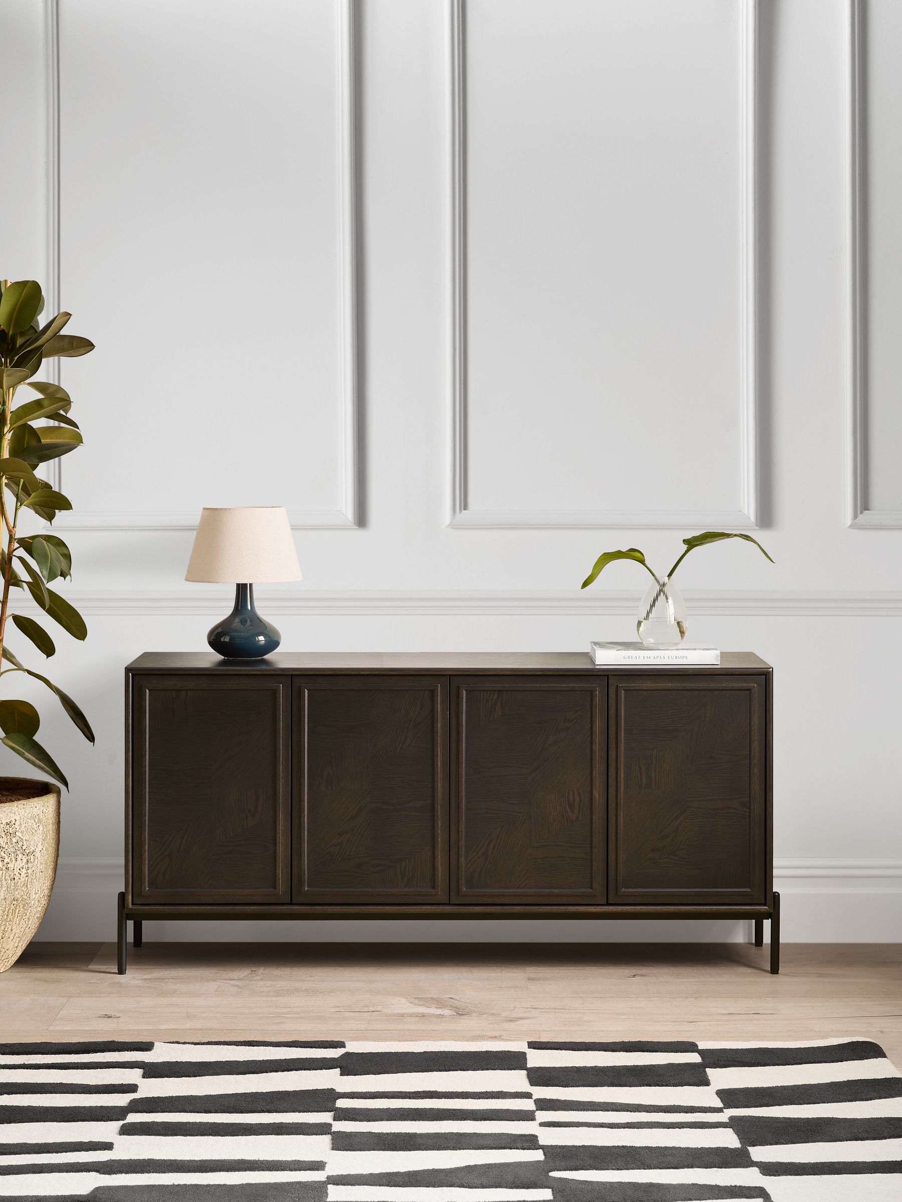 Jasper Conran London Dark Oak Aden Large Sideboard