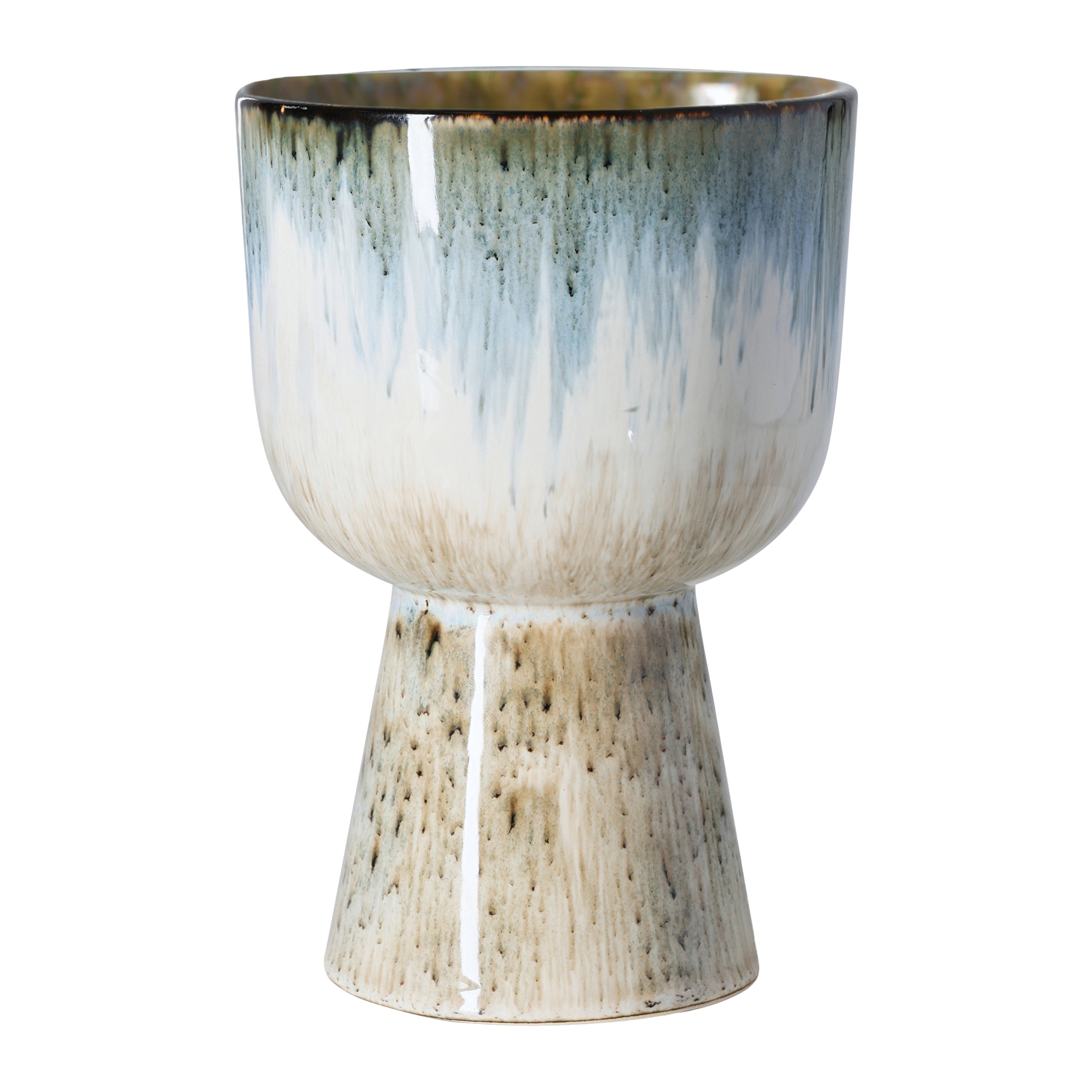 HKliving 70's Retro Bloempot - Ø 16,5 cm - Glacier