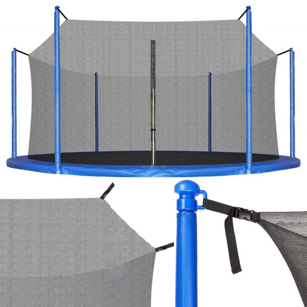Siatka do trampoliny wewnętrzna z osłoną na sprężyny 366 cm 12 FT 8 słupków