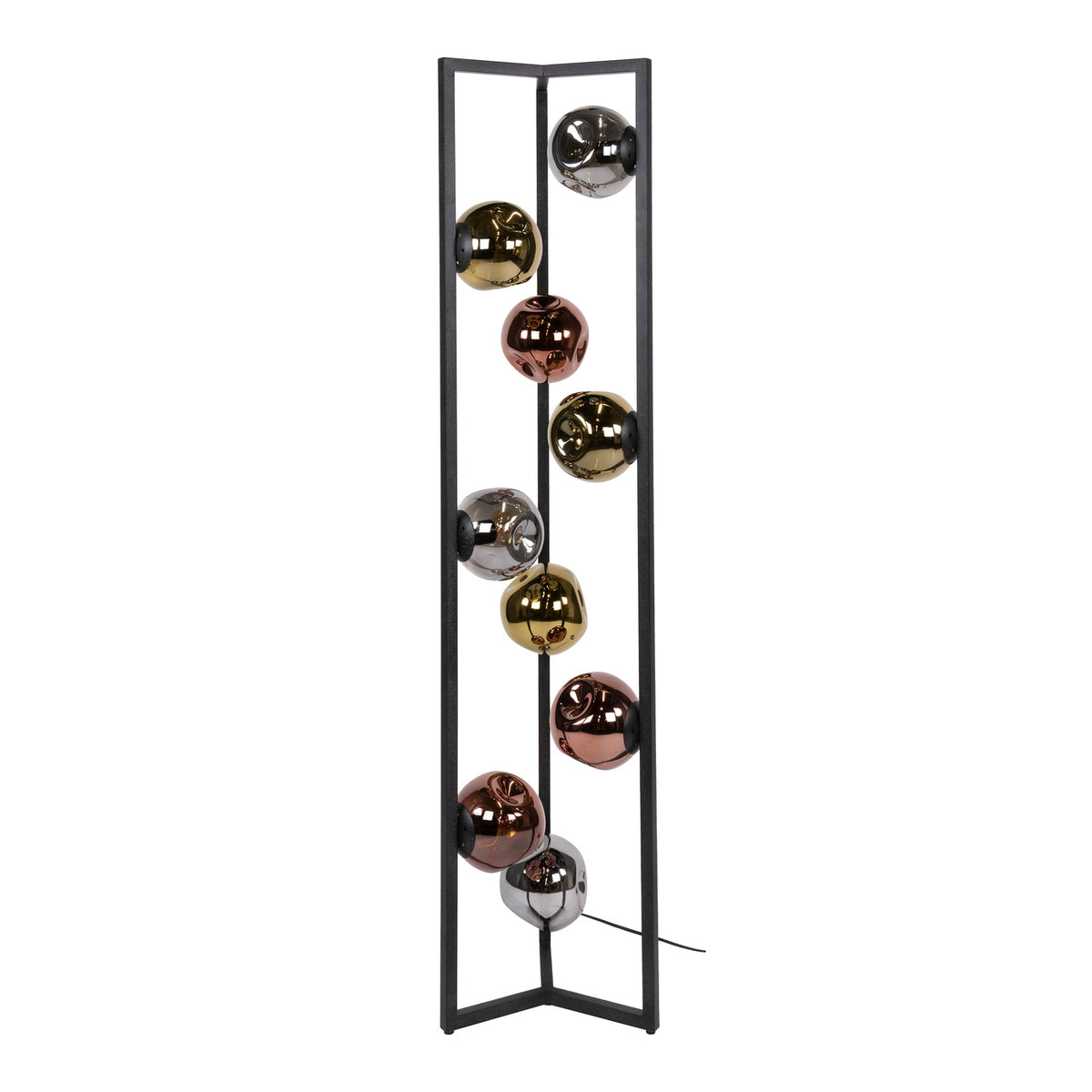 Giga Living Vloerlamp Stellar - Zwart Metaal - Ø35x150cm