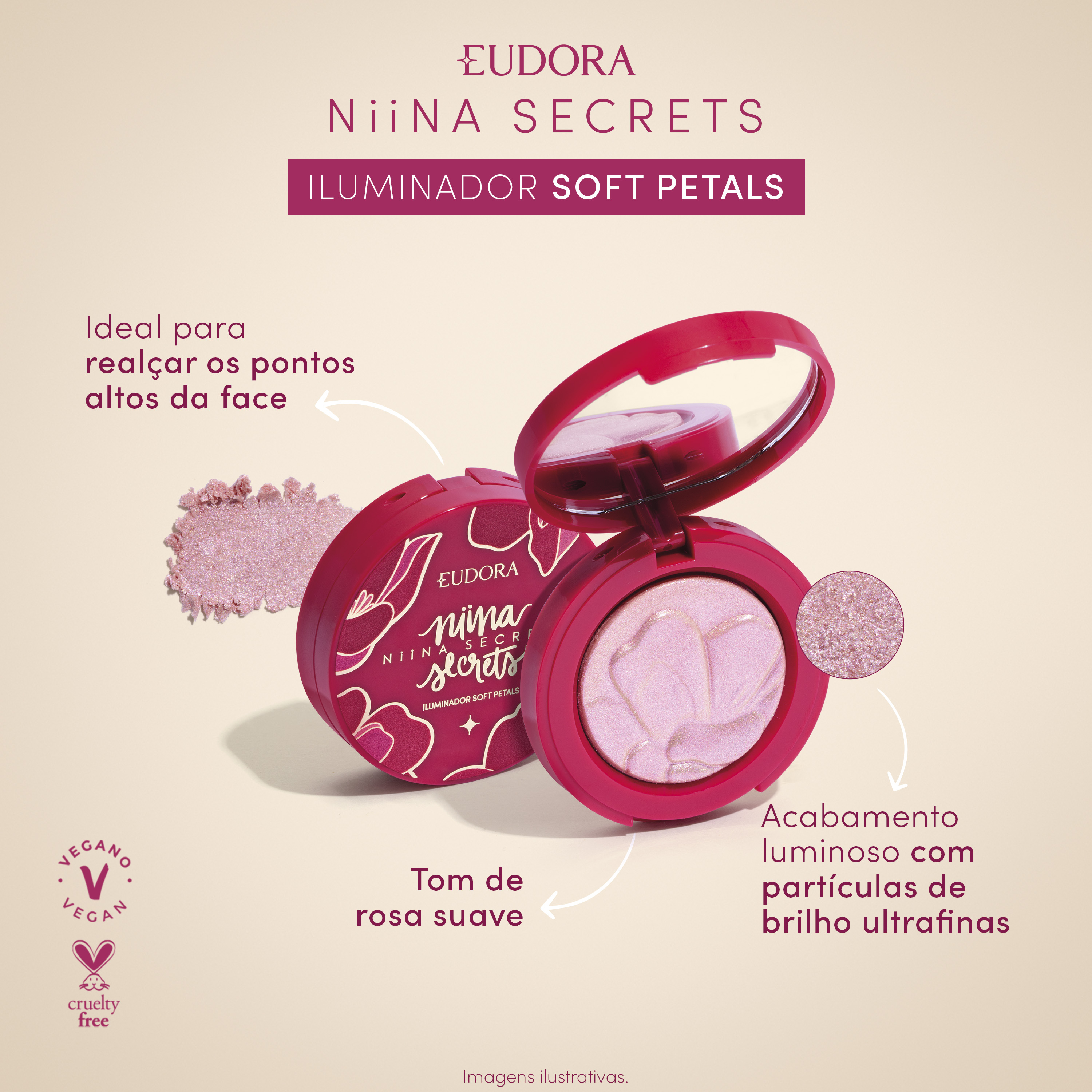 Iluminador Niina Secrets Soft Petals 3g