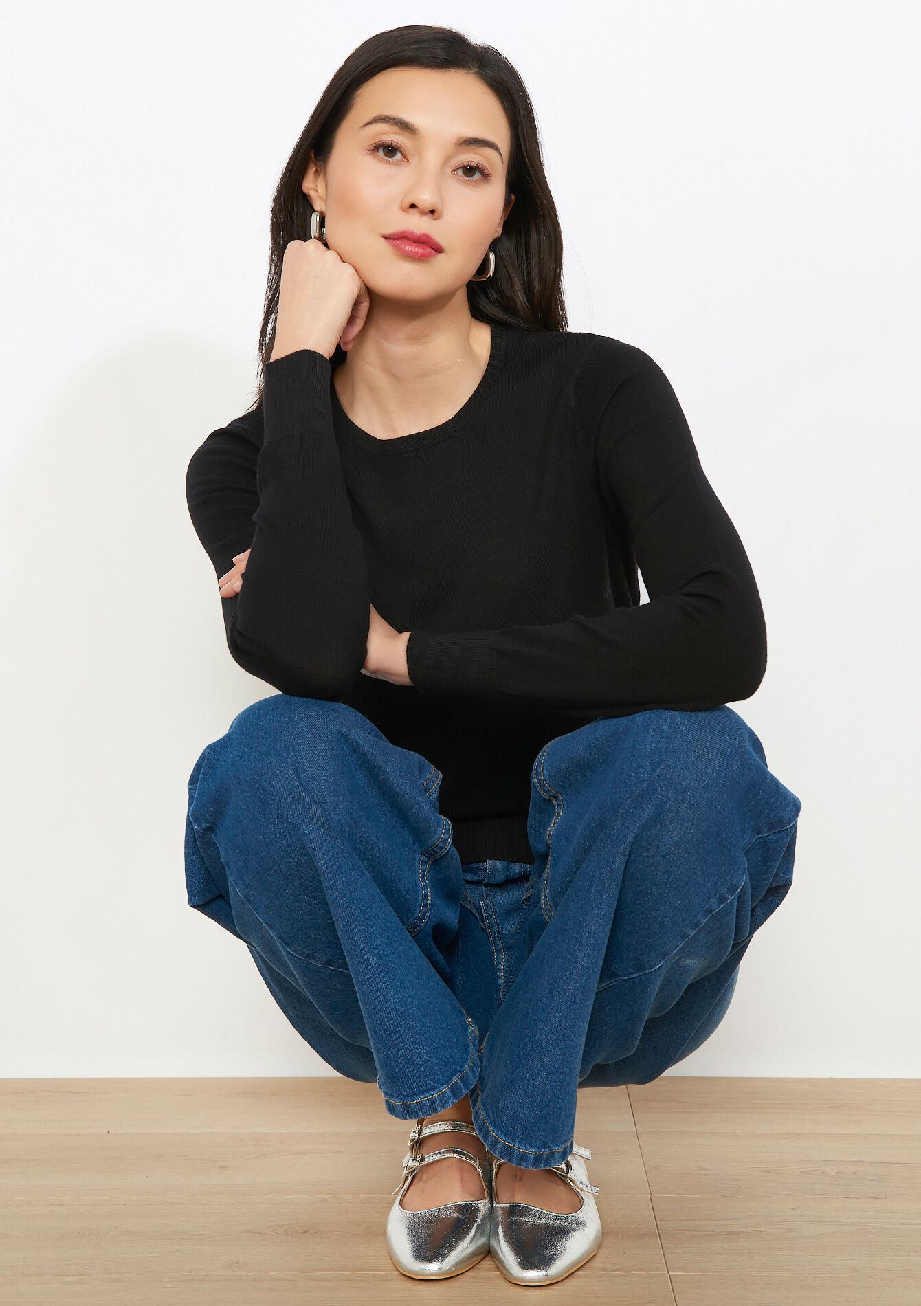 Fijne ronde hals trui