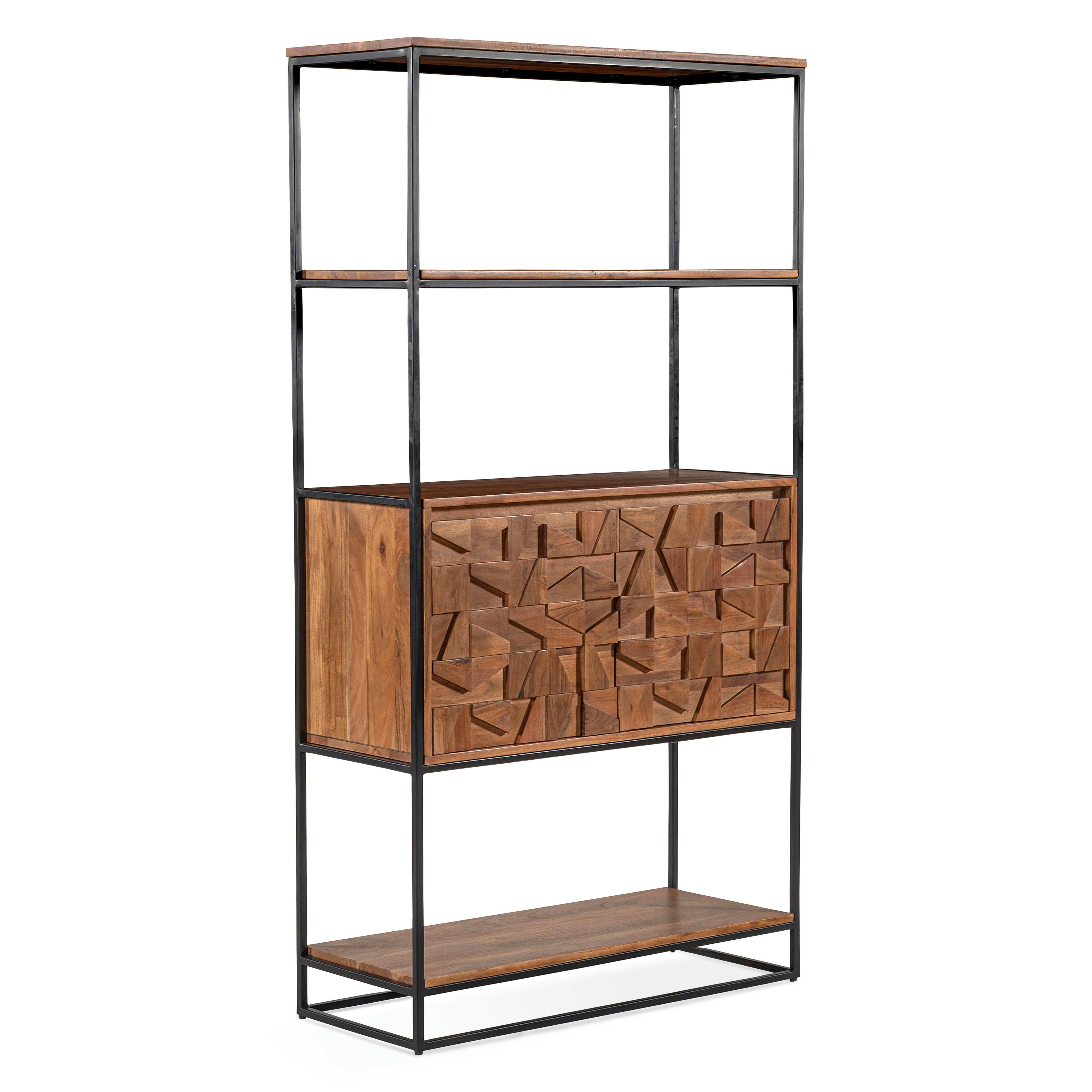 LETELS - Étagère haute en acacia massif