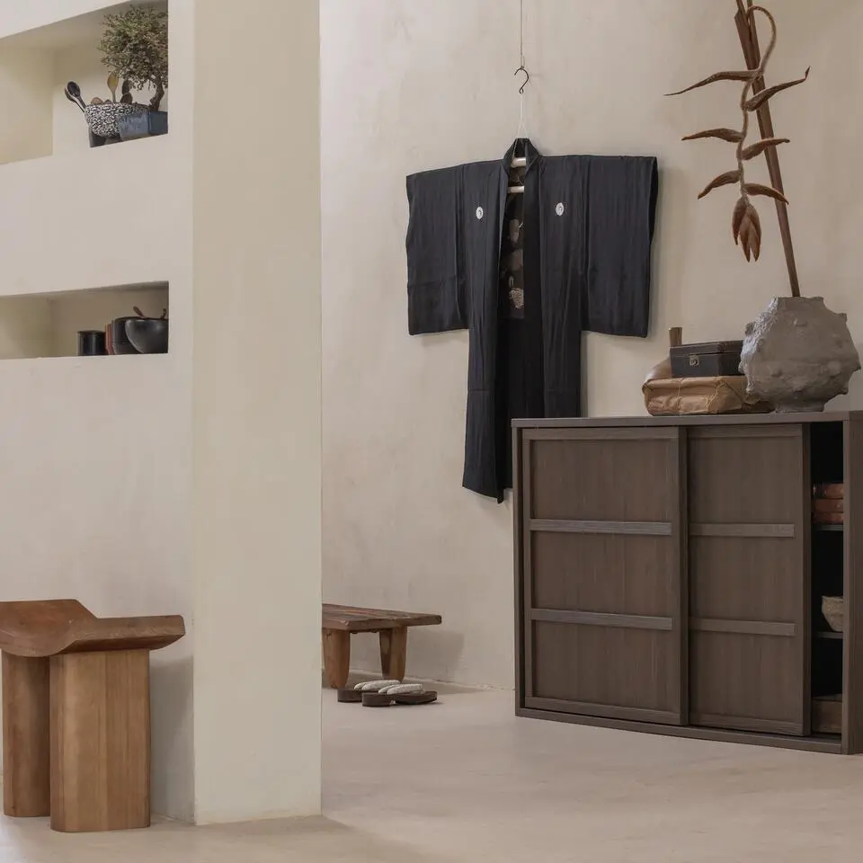 WOOOD Japan Krukje - Hout - Naturel - 45x50x25