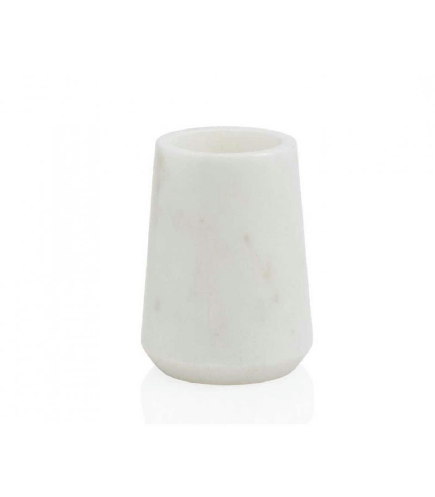 MARBRE - Porte brosse à dents en marbre blanc