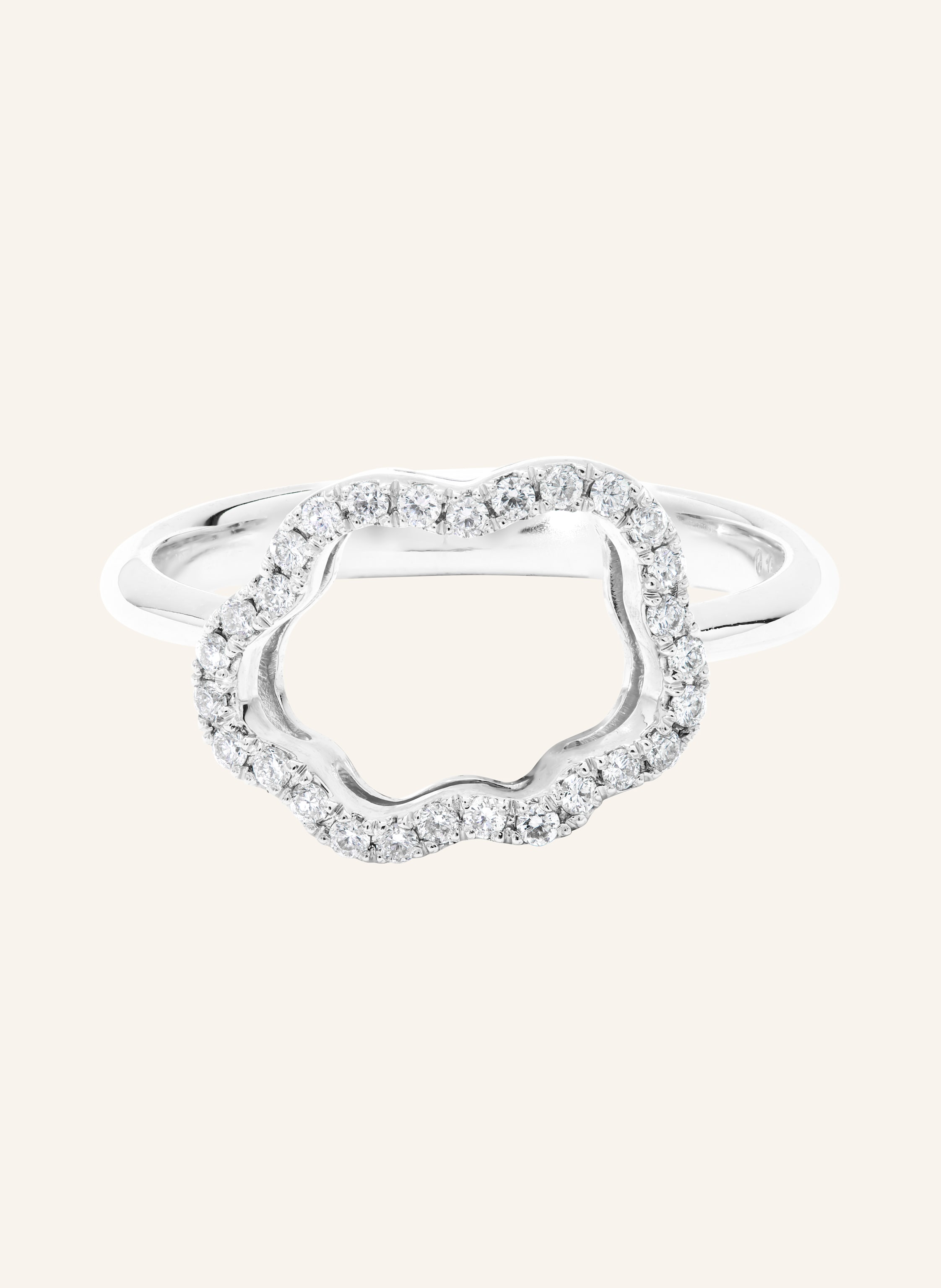 VIERI Ring WOLKE SILHOUETTE BRILLANTEN