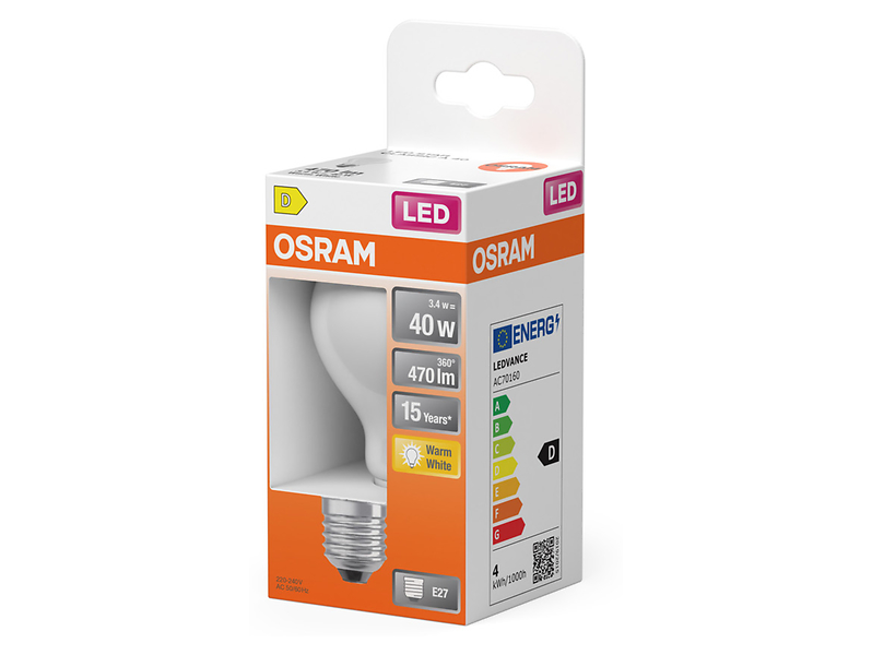 Żarówka LED E27 z ciepłą barwą światła