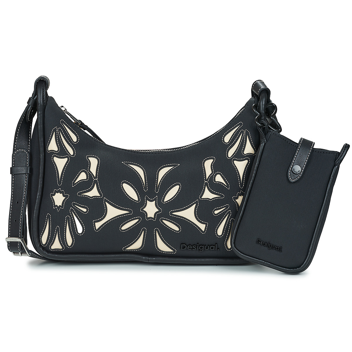 Desigual - BAG SYBILLA NEW MEDLEY - Black / White
