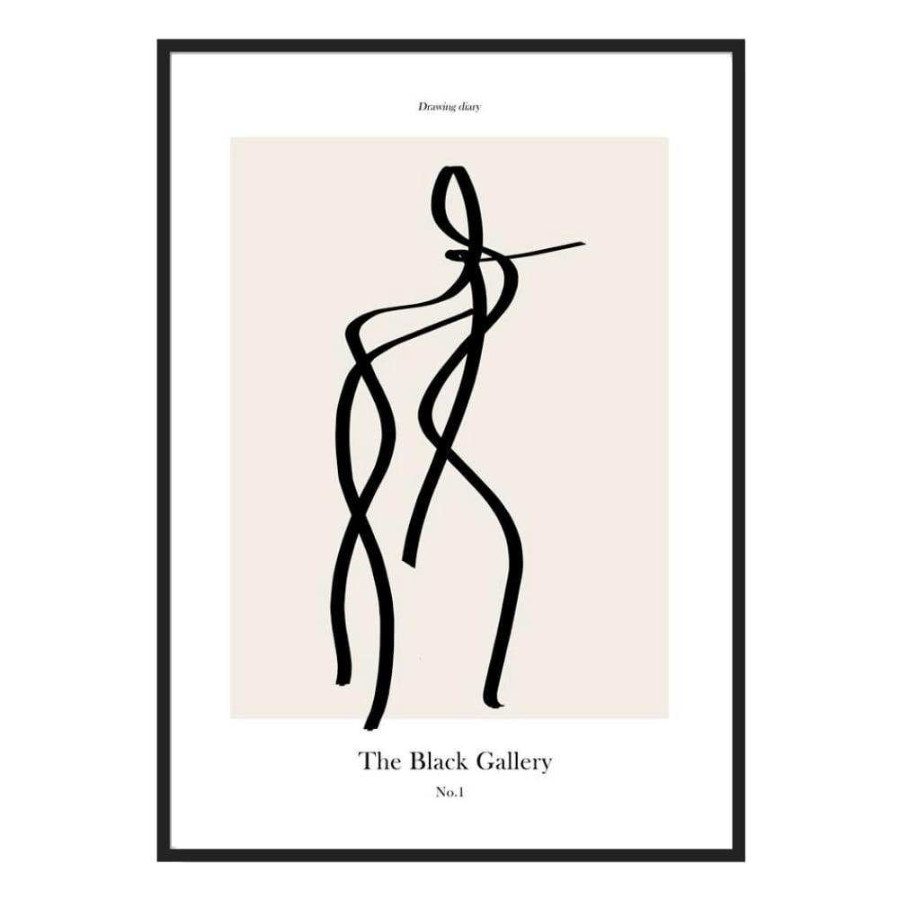 ARTESTA - Affiche décorative avec cadre noir 30 x 40 cm the black gallery