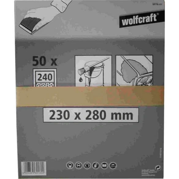 Schleifpapierbogen, Farbe/Lack 230x280 mm K240