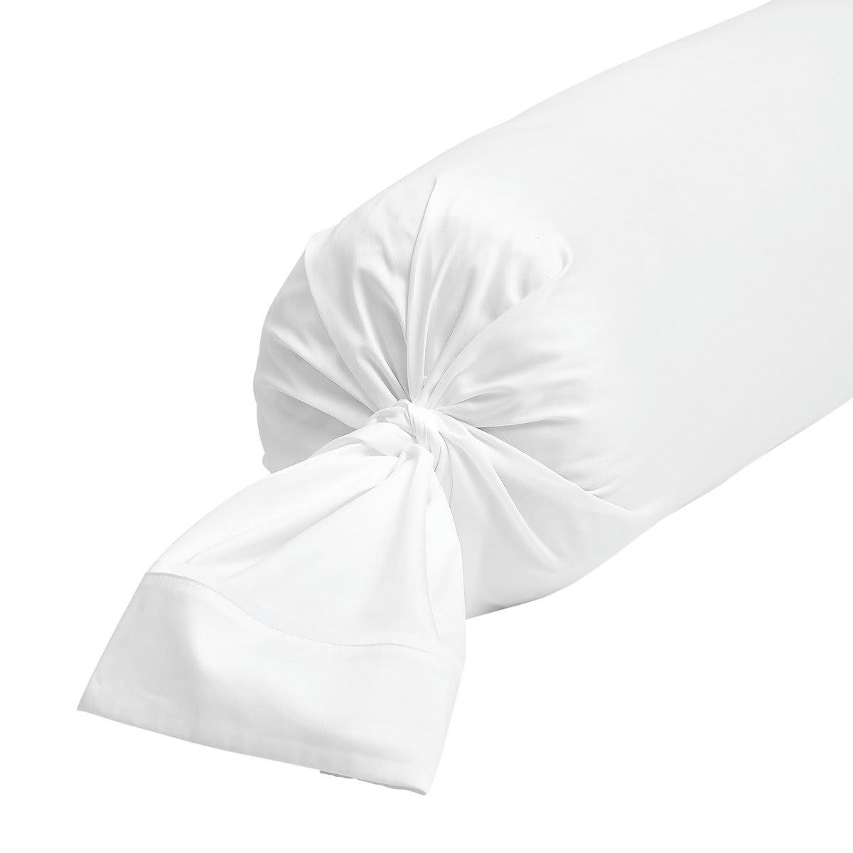 BRETEUIL - Taie de traversin satin blanc 43x210 cm
