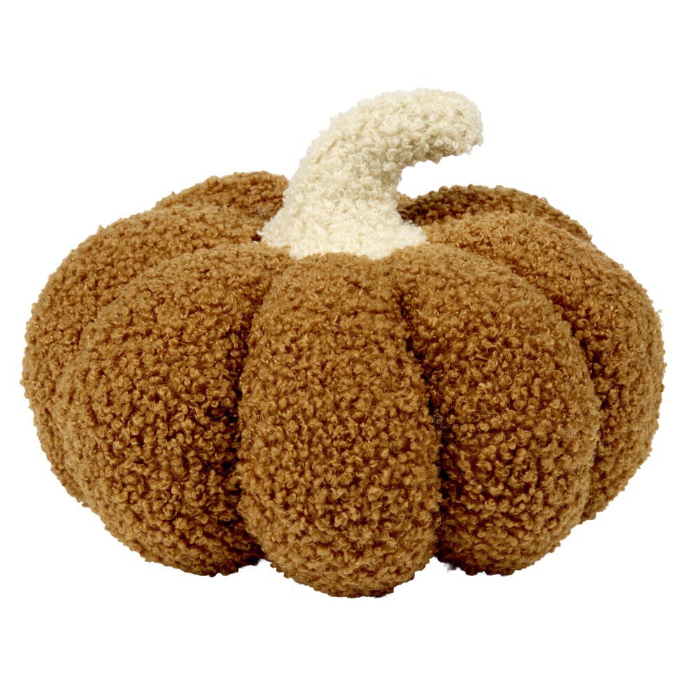 Peluche citrouille Ø20cm bouclette (5 modèles)