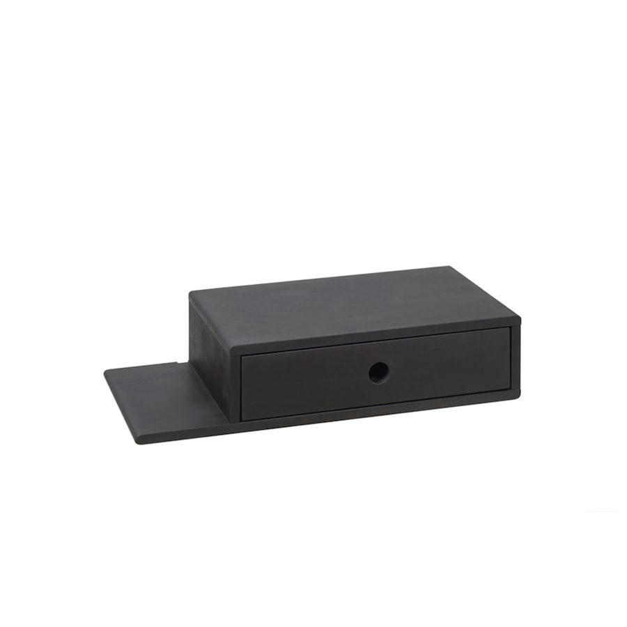 HOPE - Table de chevet avec étagère sur le côté gauche en bouleau noir