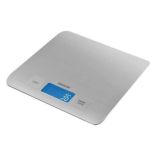 Balance de cuisine Sencor SKS 5400 argent inox 5 kg ultra mince 14 mm