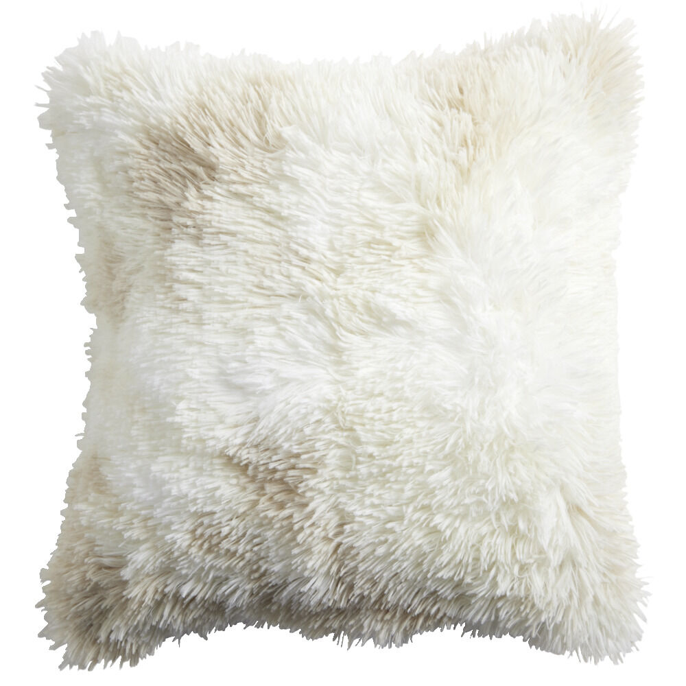 Housse de coussin imitation fourrure polyester Color by Time 45x45cm - 3 modèles