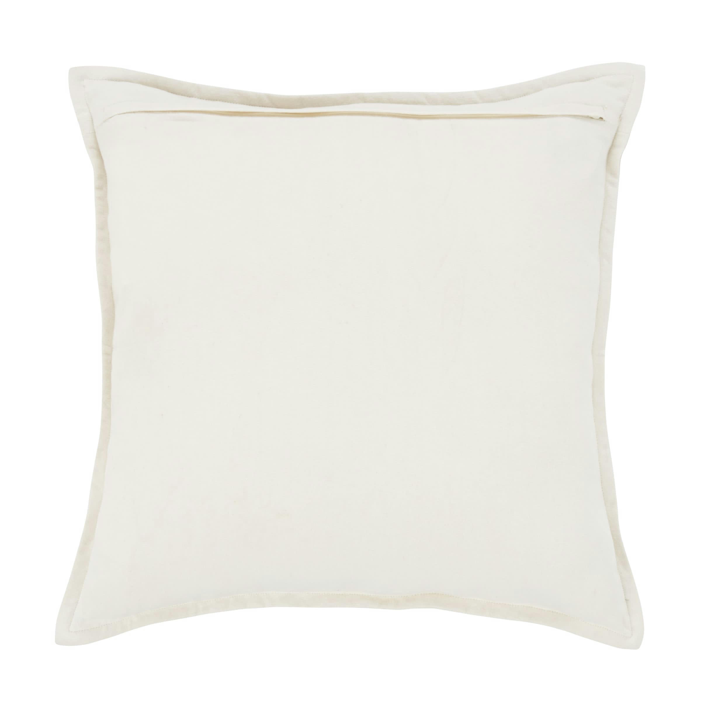 LUCENA - Coussin en coton tissé et brodé motif crocodile multicolore 45x45