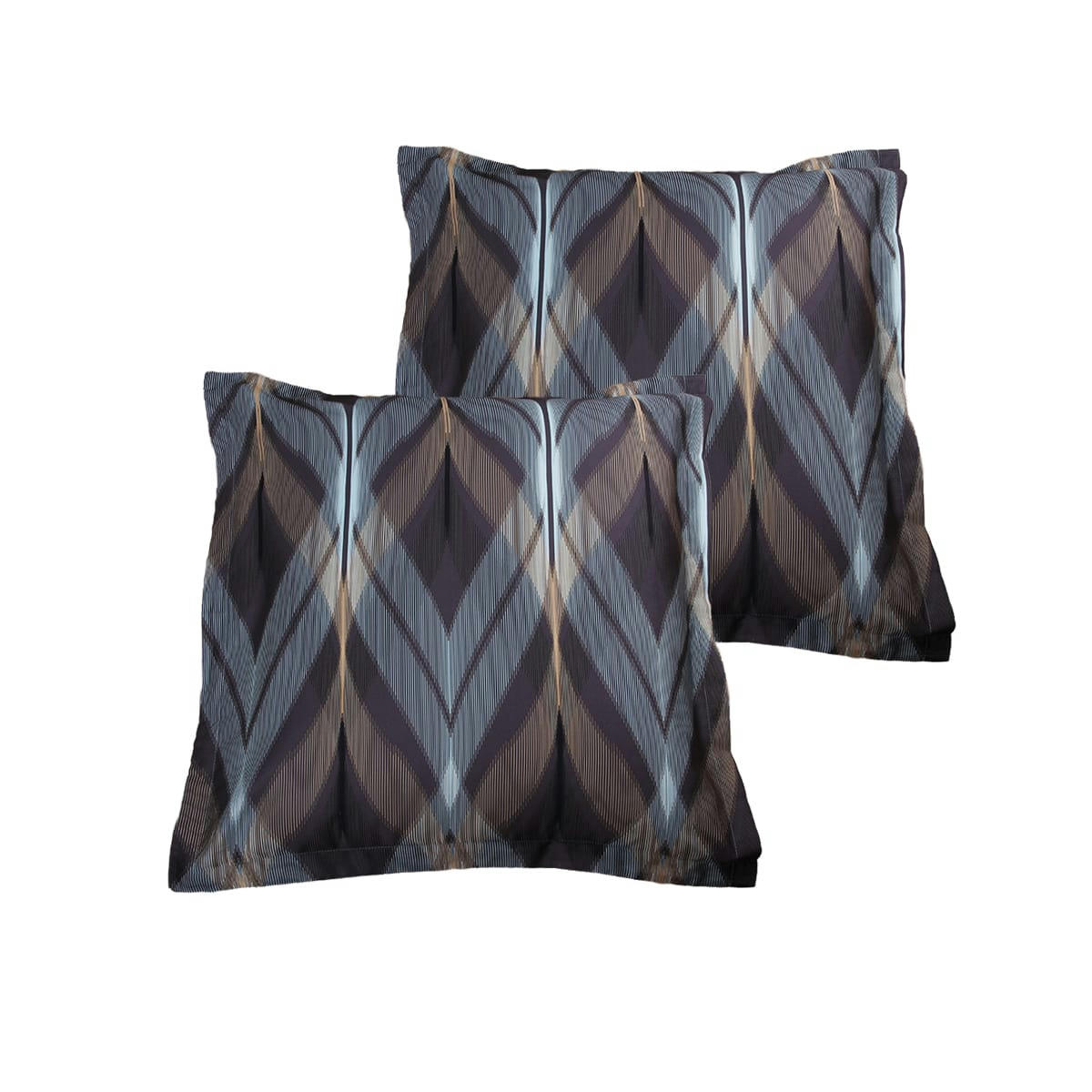 LA MER - Lot de 2 Taies d'oreiller 63x63 cm satin de coton