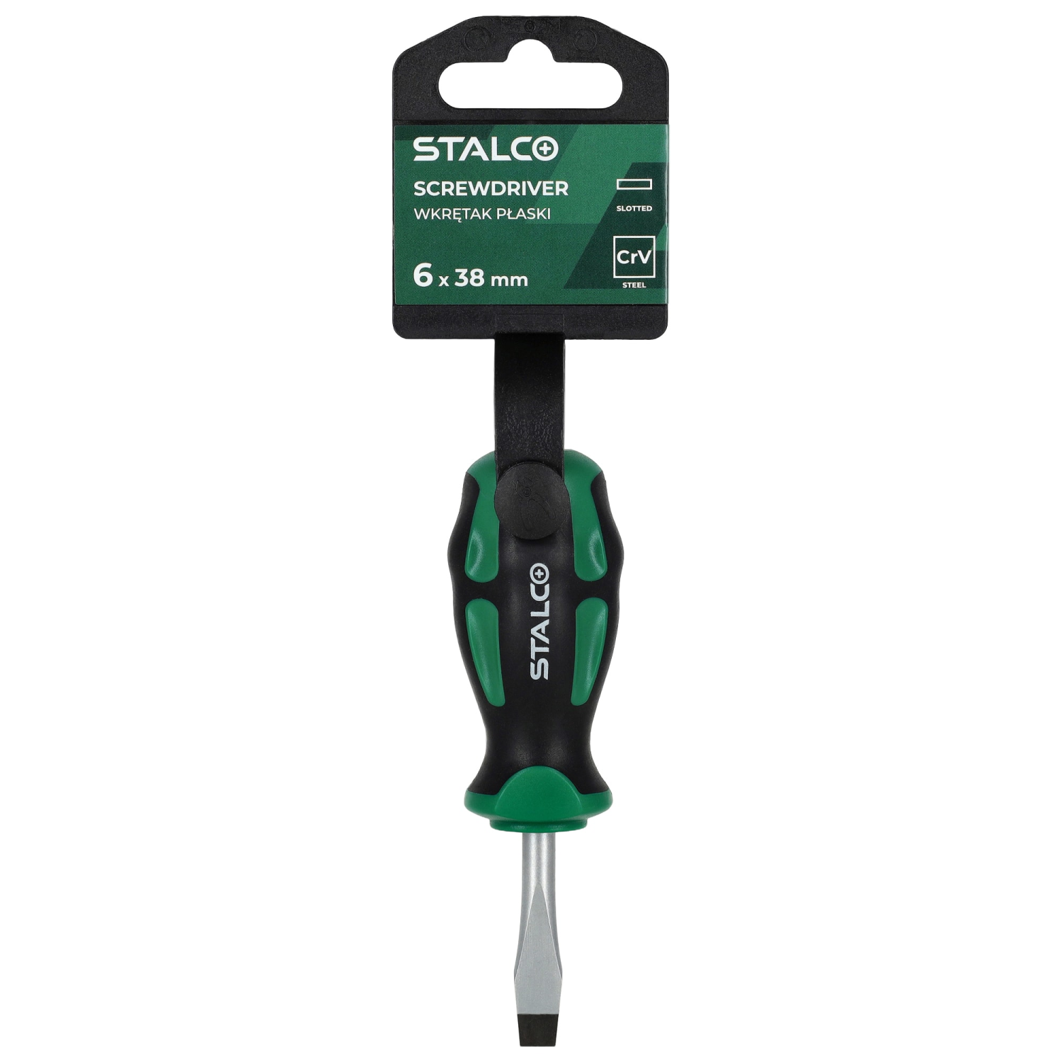 Wkrętak płaski 6x38mm CrV STALCO S-12359 STALCO S-12359