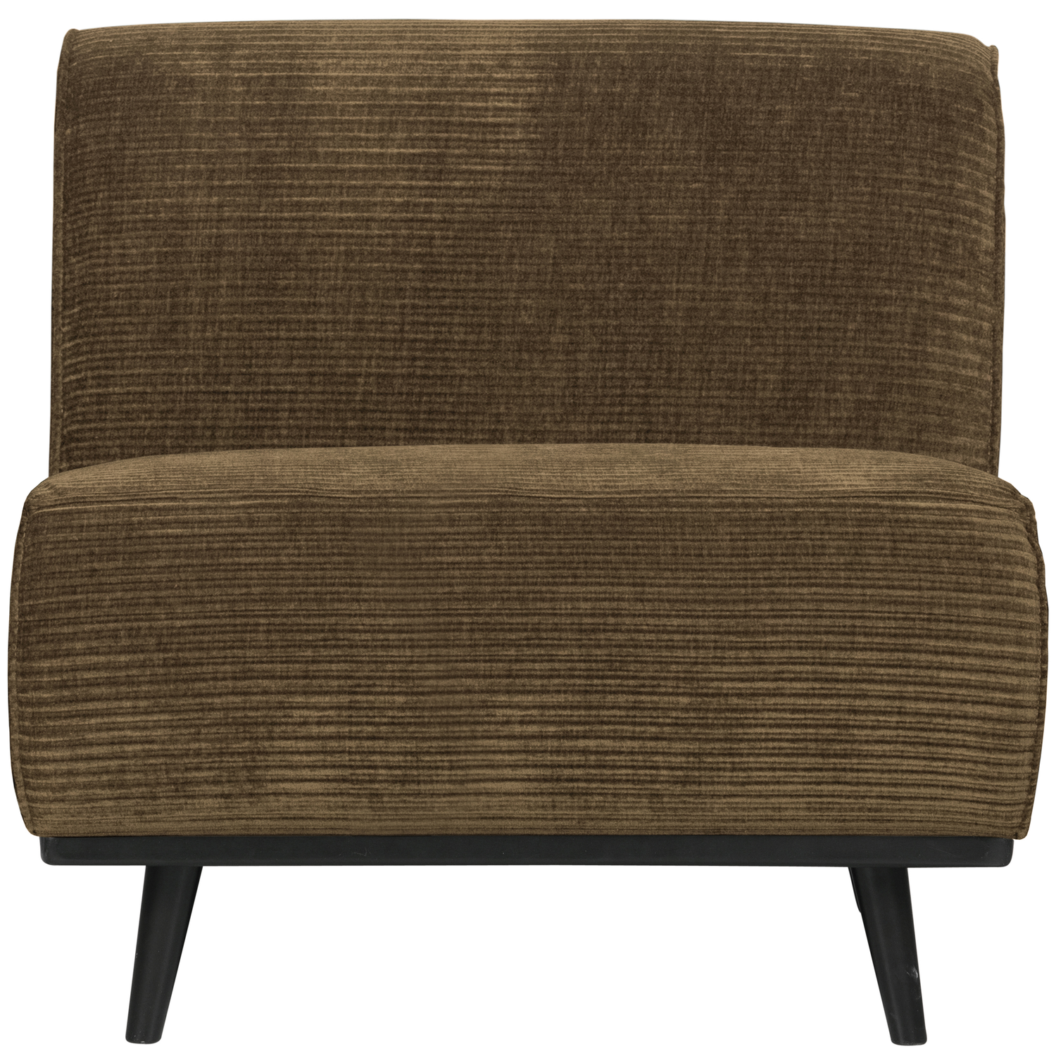 WOOOD 1-zits element Statement - Ribstof - Rock - 77x79x93