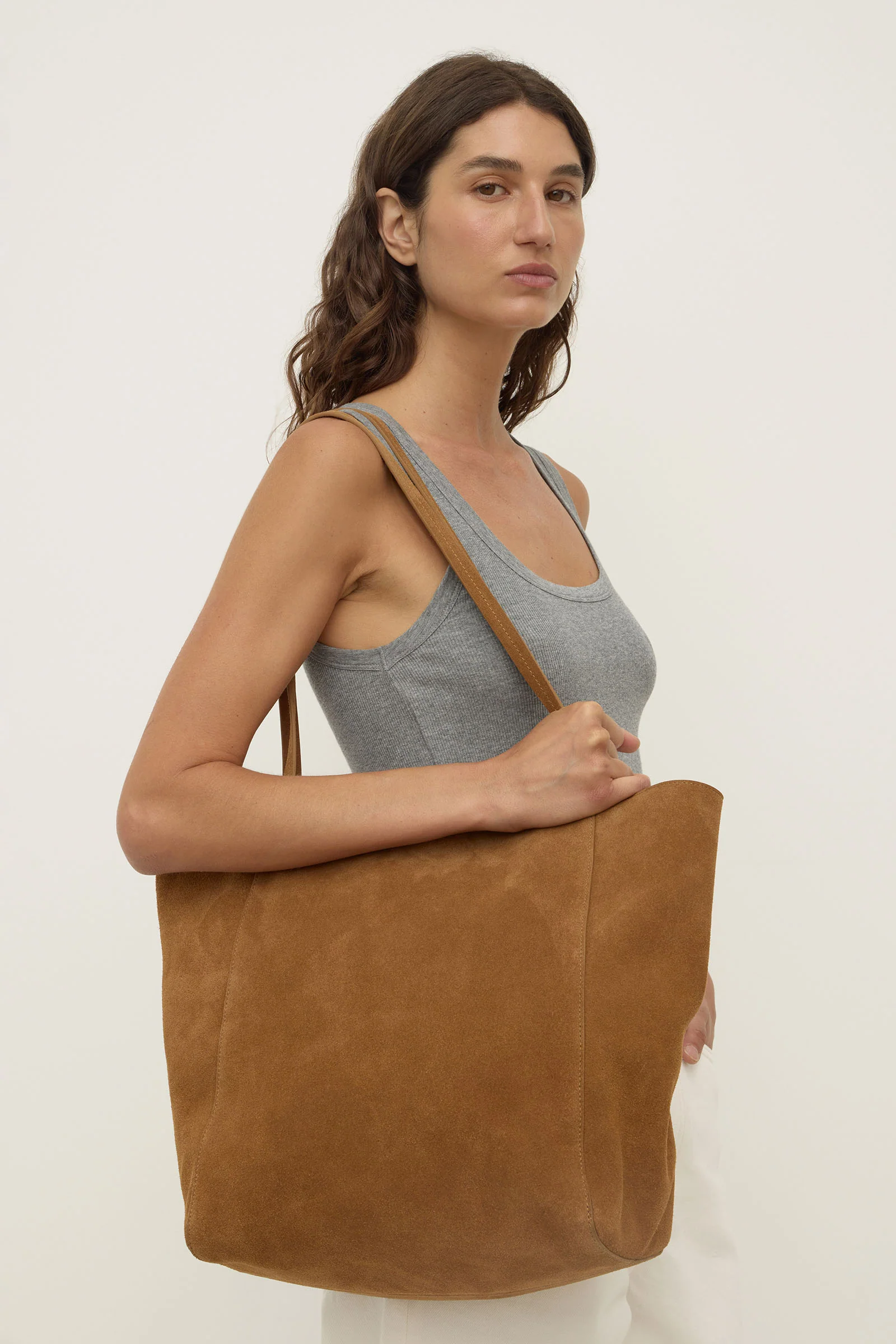 Paige Suede Tote Bag
