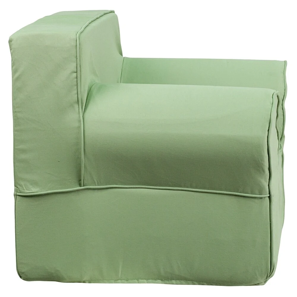 Boerne Comfortable Children Green Armrest Chair