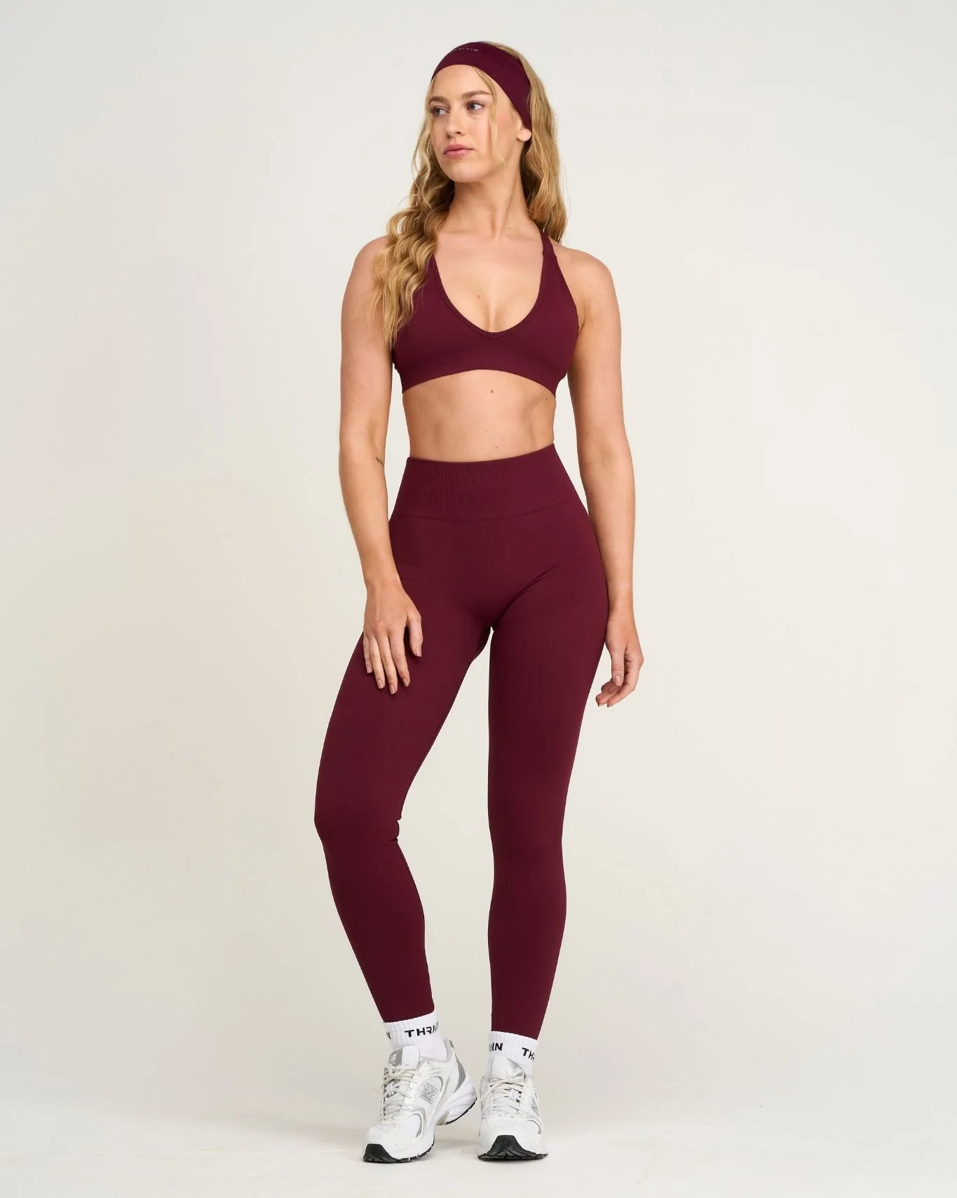 Elevate™ Sculpting High Waist Scrunch Leggings | Merlot