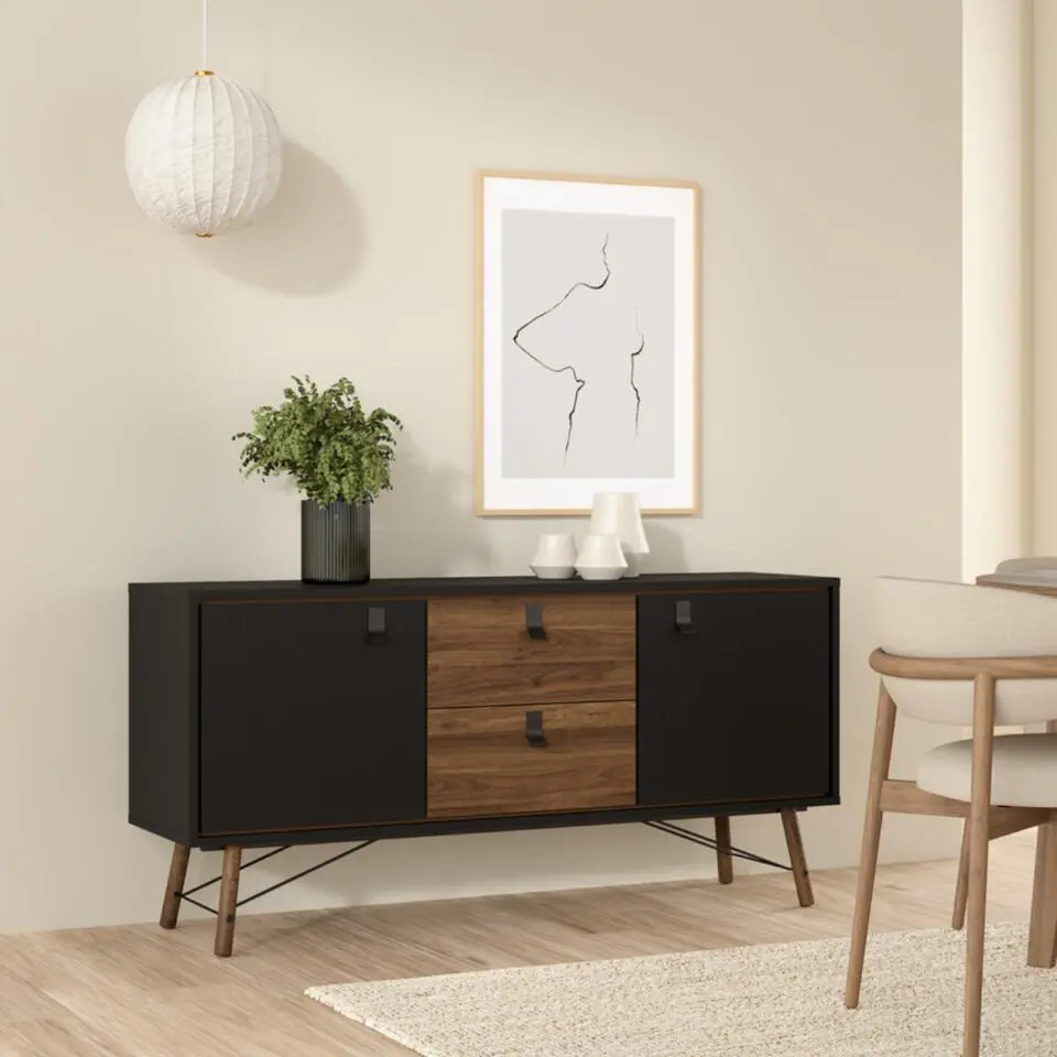 CALICOSY - JOYCE Dressoir - Bruin - 40,1x150,3x72,2 cm