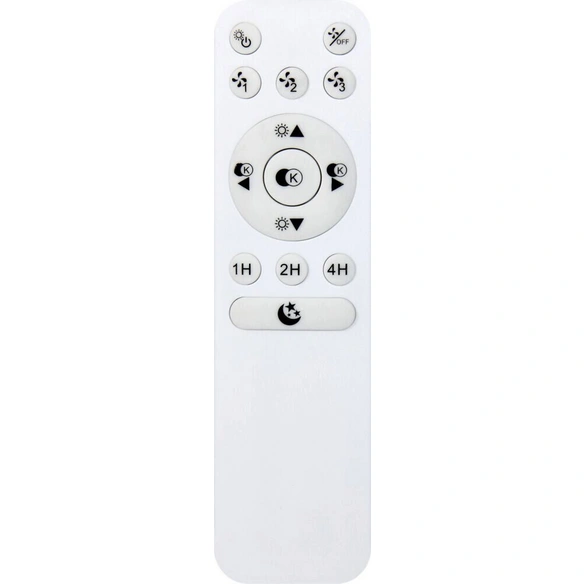 LED-Deckenventilator, Ø: 60 cm, Kunststoff