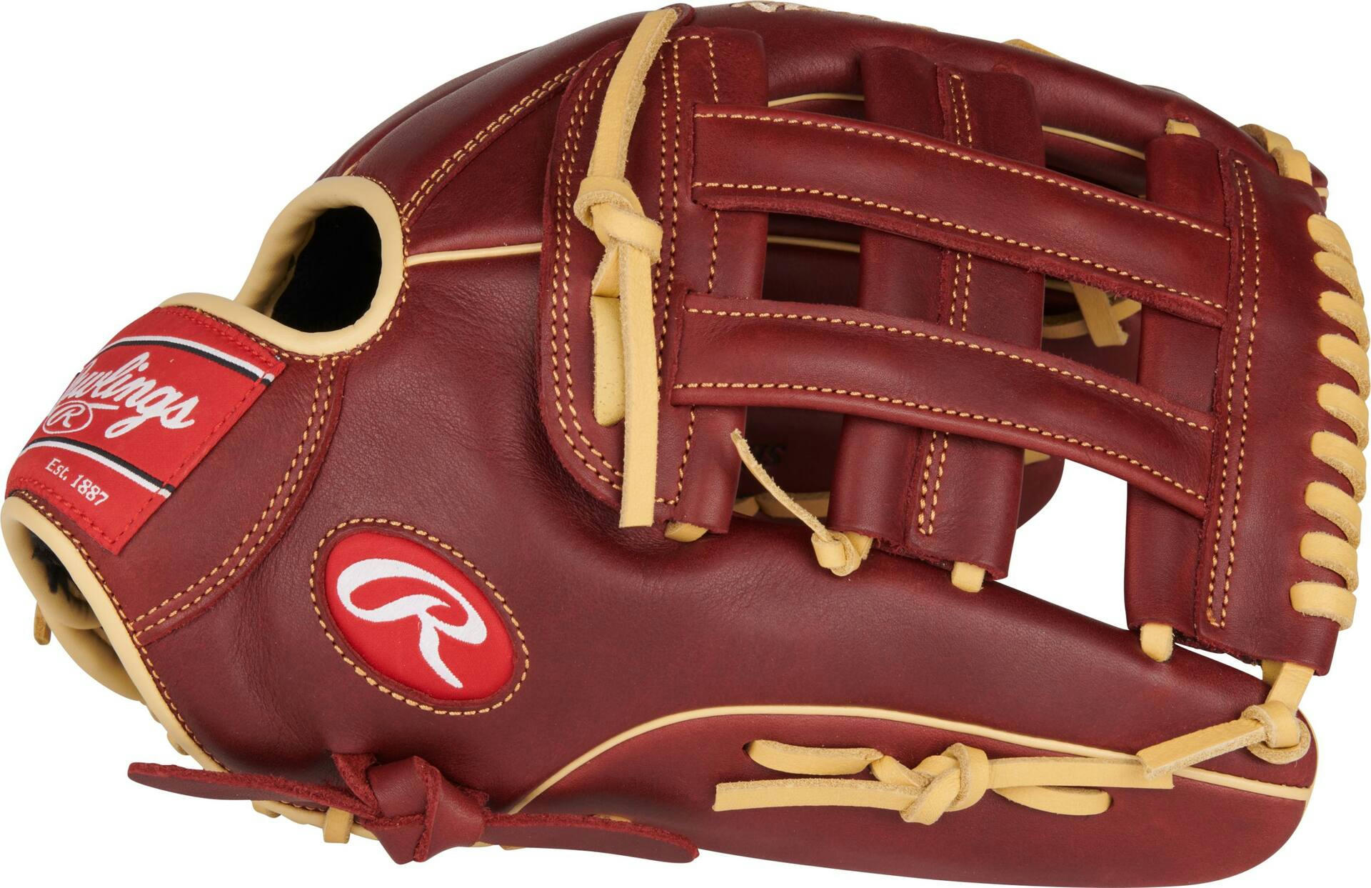 Rawlings Sandlot Leather Softball Glove, Regular, 14-in