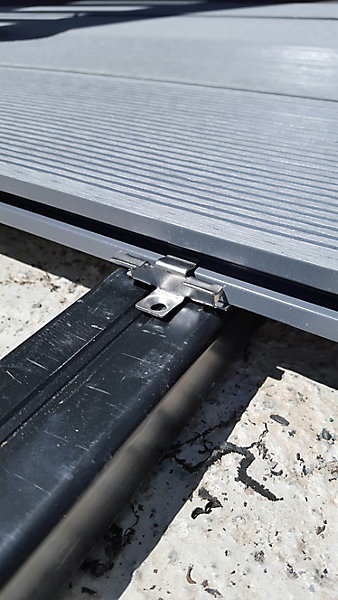 Lambourde composite Greendeck noire L.220 cm