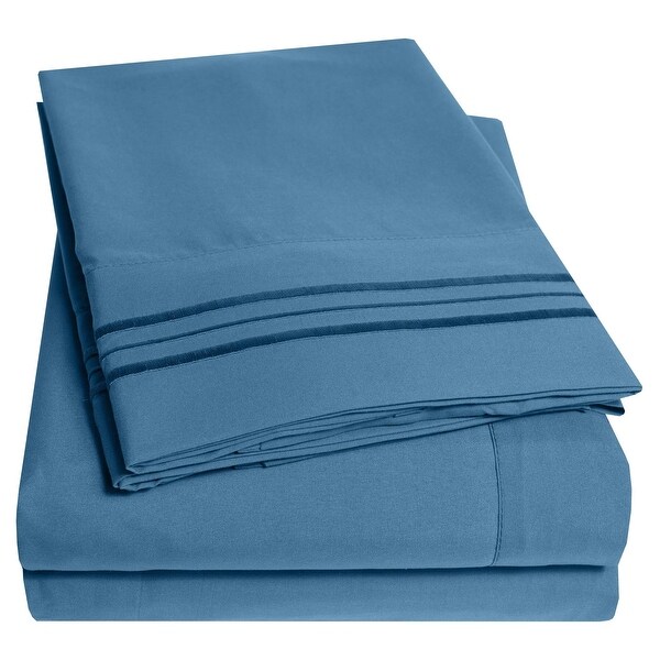 Soft Microfiber 5-piece Split King Bed Sheet Set