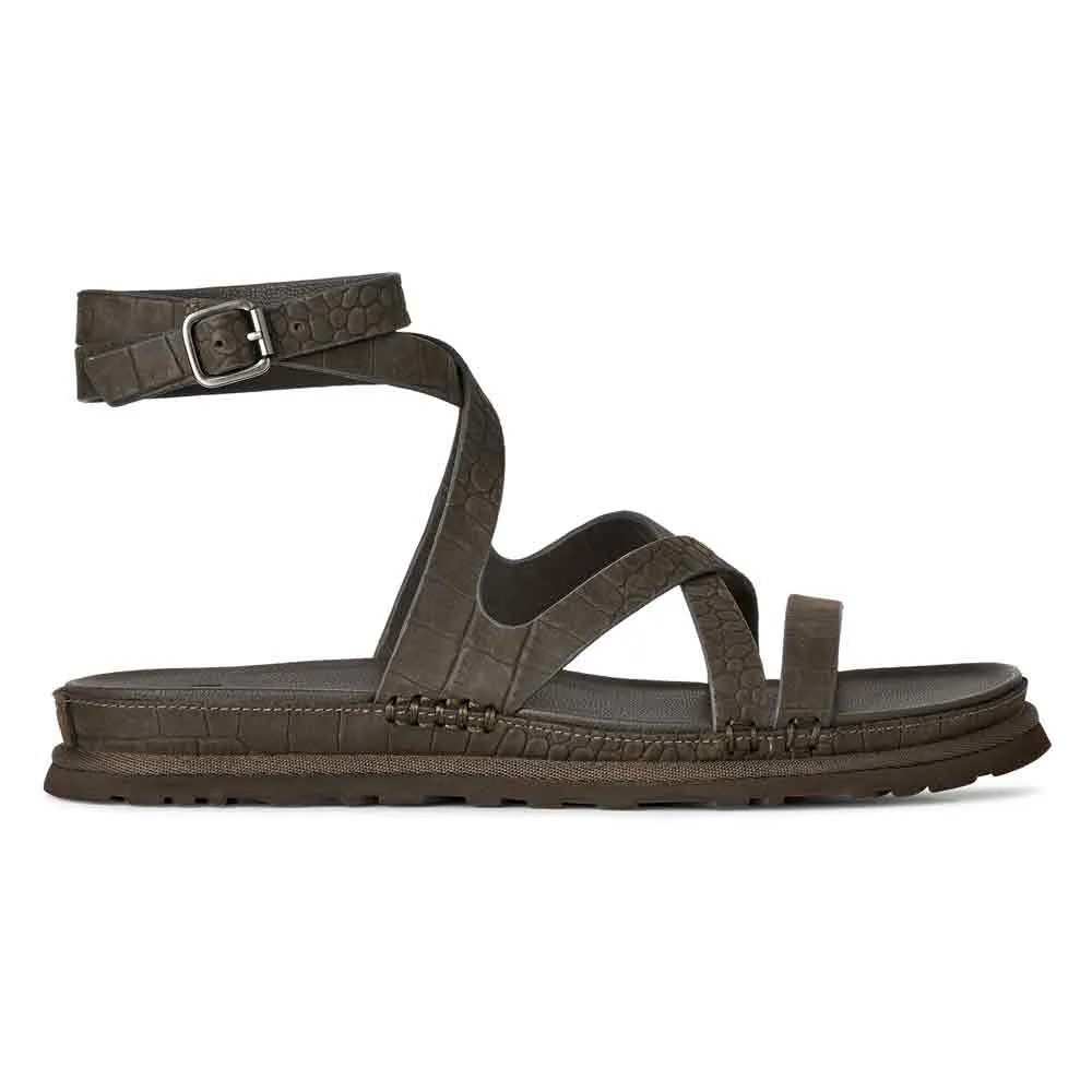 Ugg Goldengaze Embossed Ankle Wrap sandals