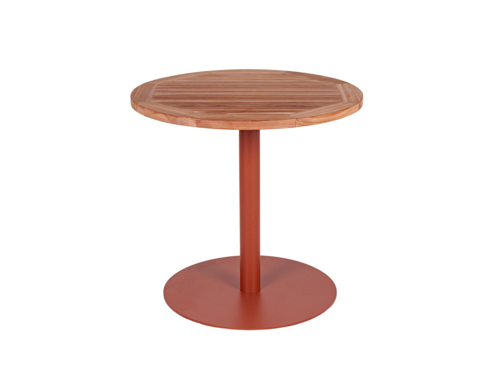 MaximaVida ronde tuintafel Java roestbruin 80 cm- zware 49 kg uitvoering