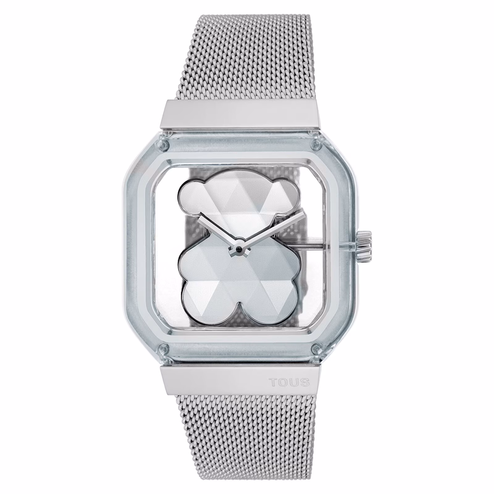 Reloj analógico con brazalete de acero D-Bear Party