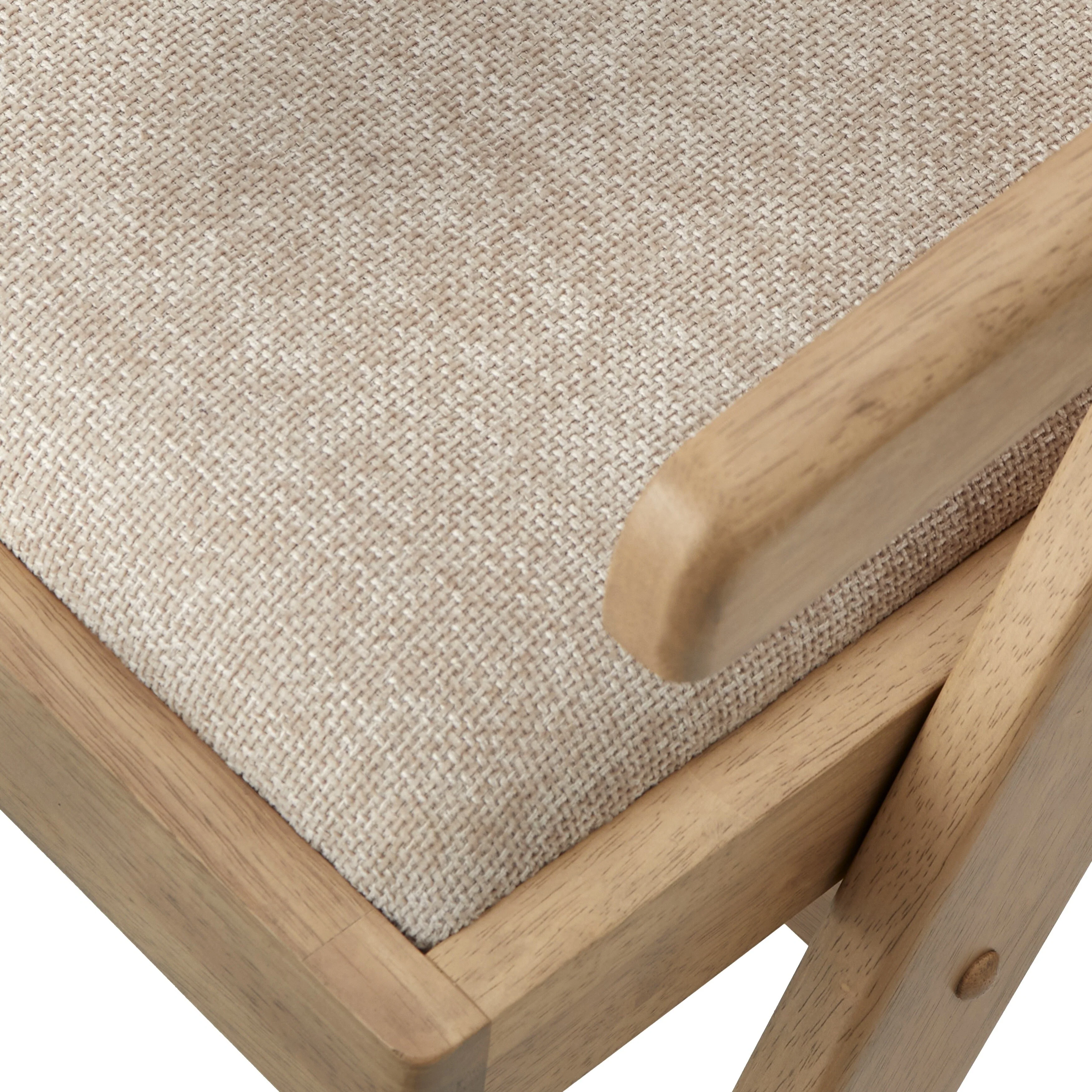 Lifestorey Baywood Solid Wood Dining Armchair (Set of 2)