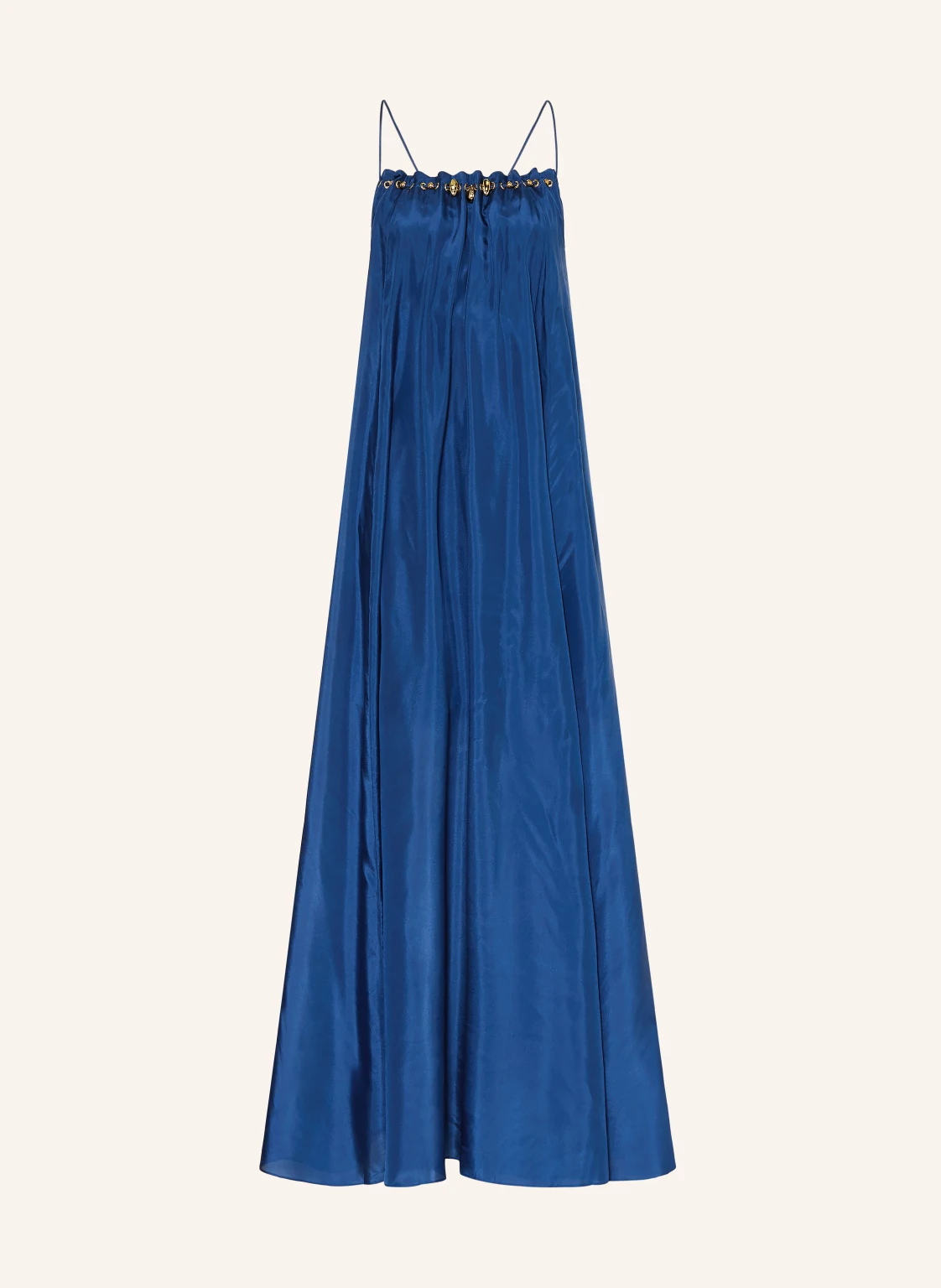 ZIMMERMANN Seidenkleid ASTER GATHERED BEAD mit Schmucksteinen